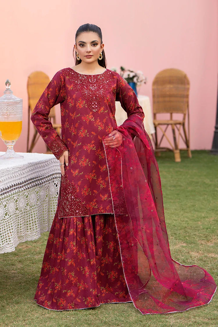 Ellena | Pret Dresses | 3-PC Stitched Embroidered Suit 994MRS