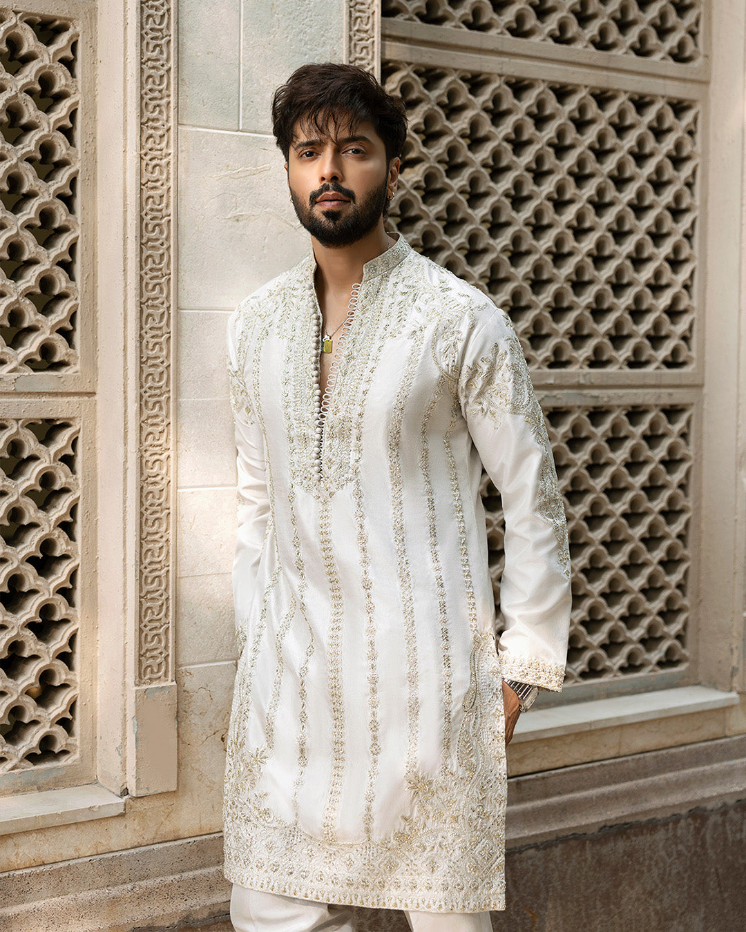 Pakistani Menswear | Faiza Saqlain | Bishr