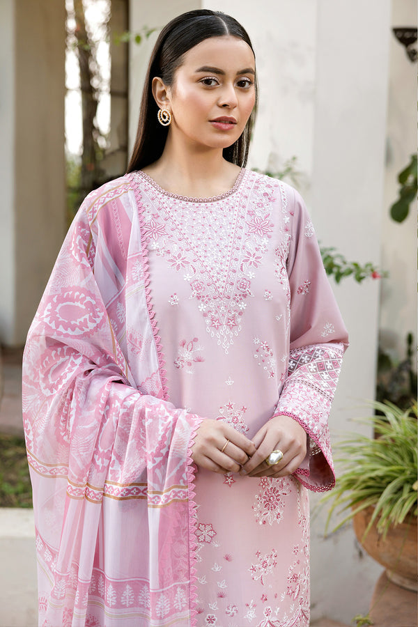 Farasha | Summer Weaves Embroidered Lawn | Muted Bloom