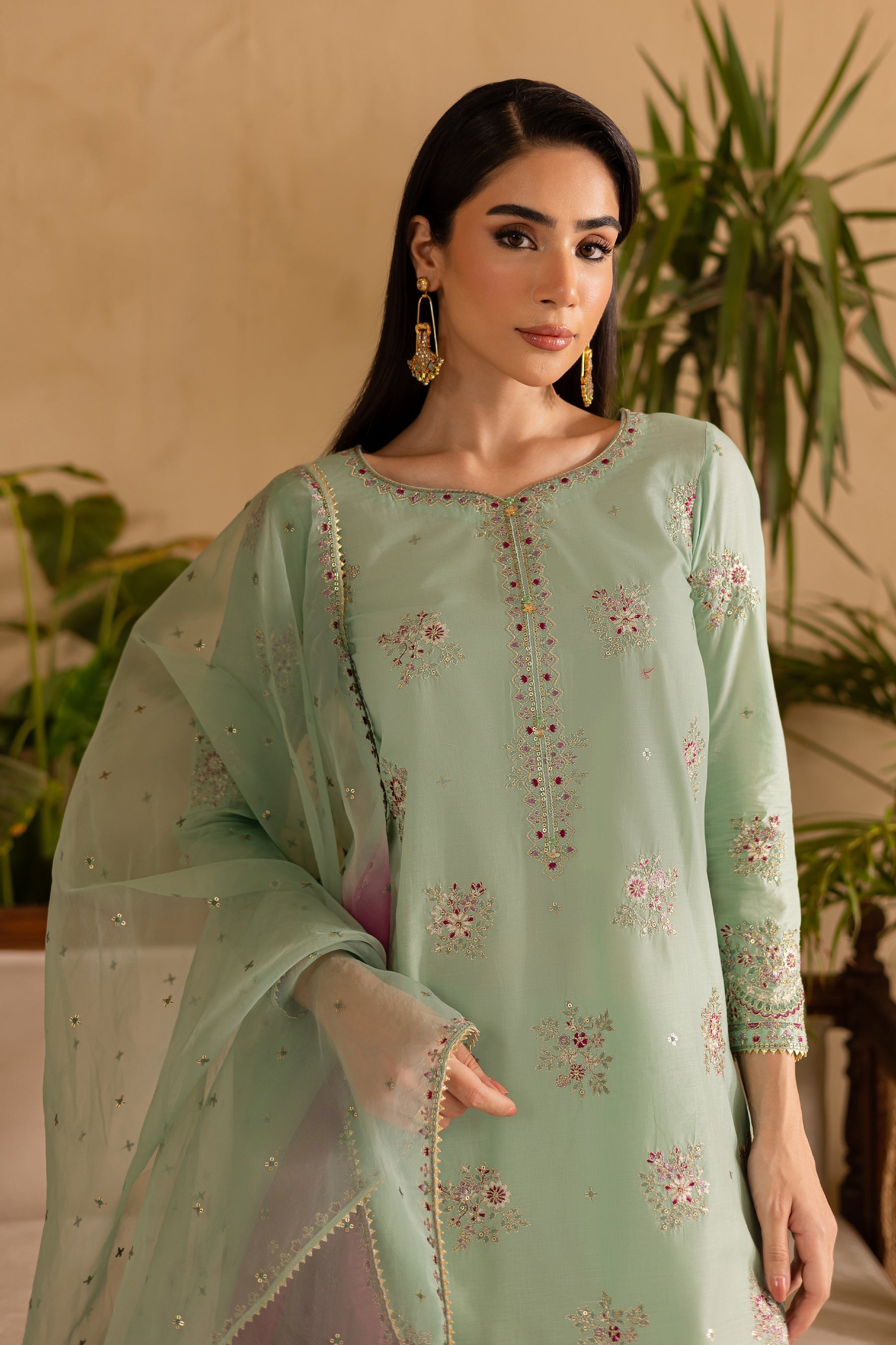 Batik | Nyra Embroidered Summer Solids | Amawas