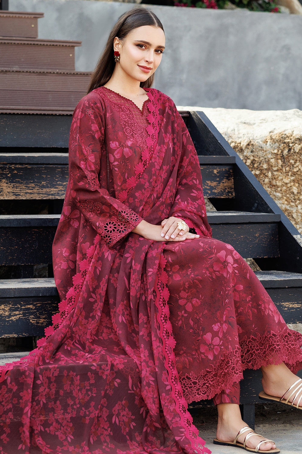 Farasha | Printed Essentials | Merlot Muse