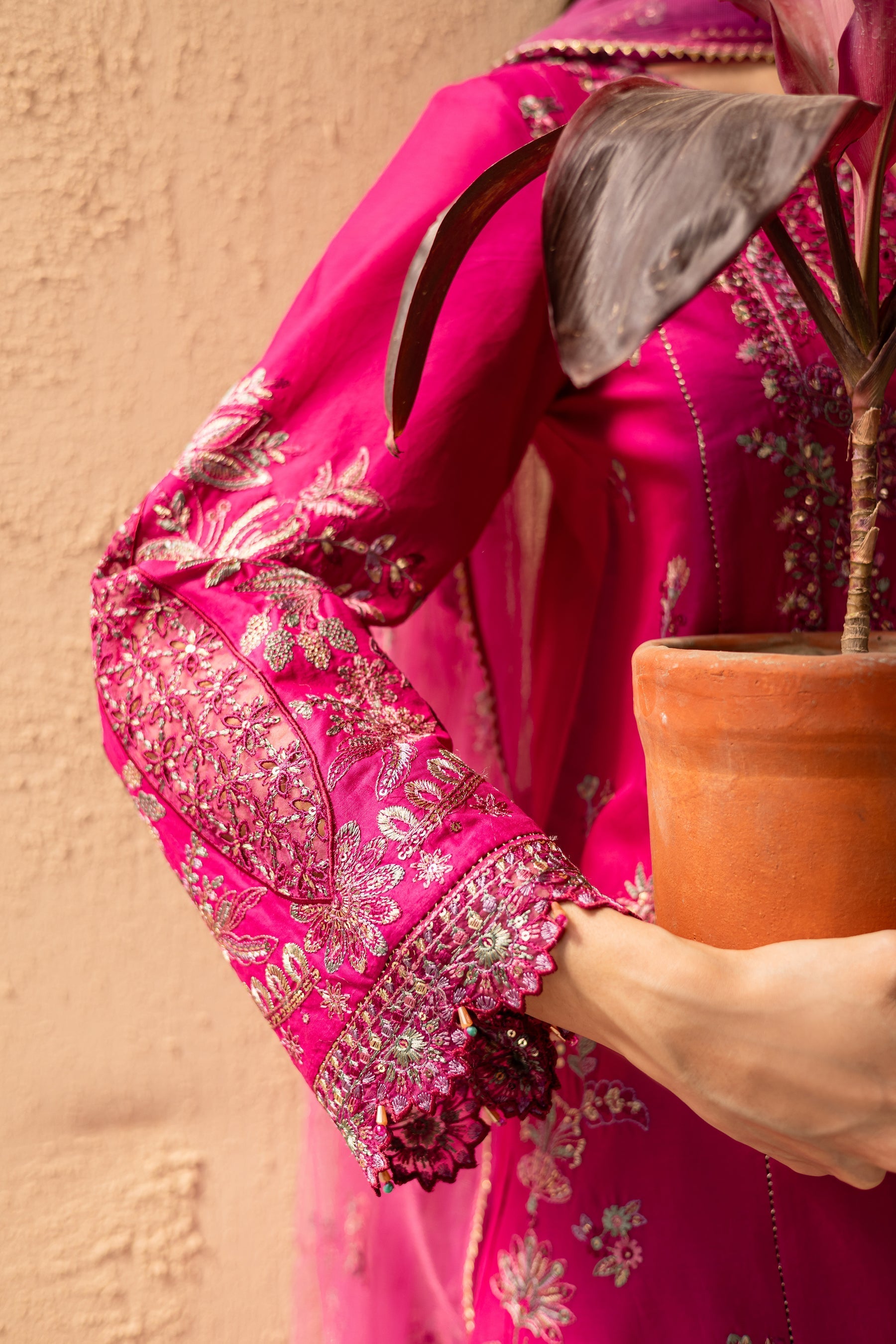 Batik | Nyra Embroidered Summer Solids |Dastak