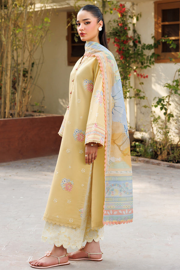 Farasha | Summer Weaves Embroidered Lawn | Sunlit Mellow