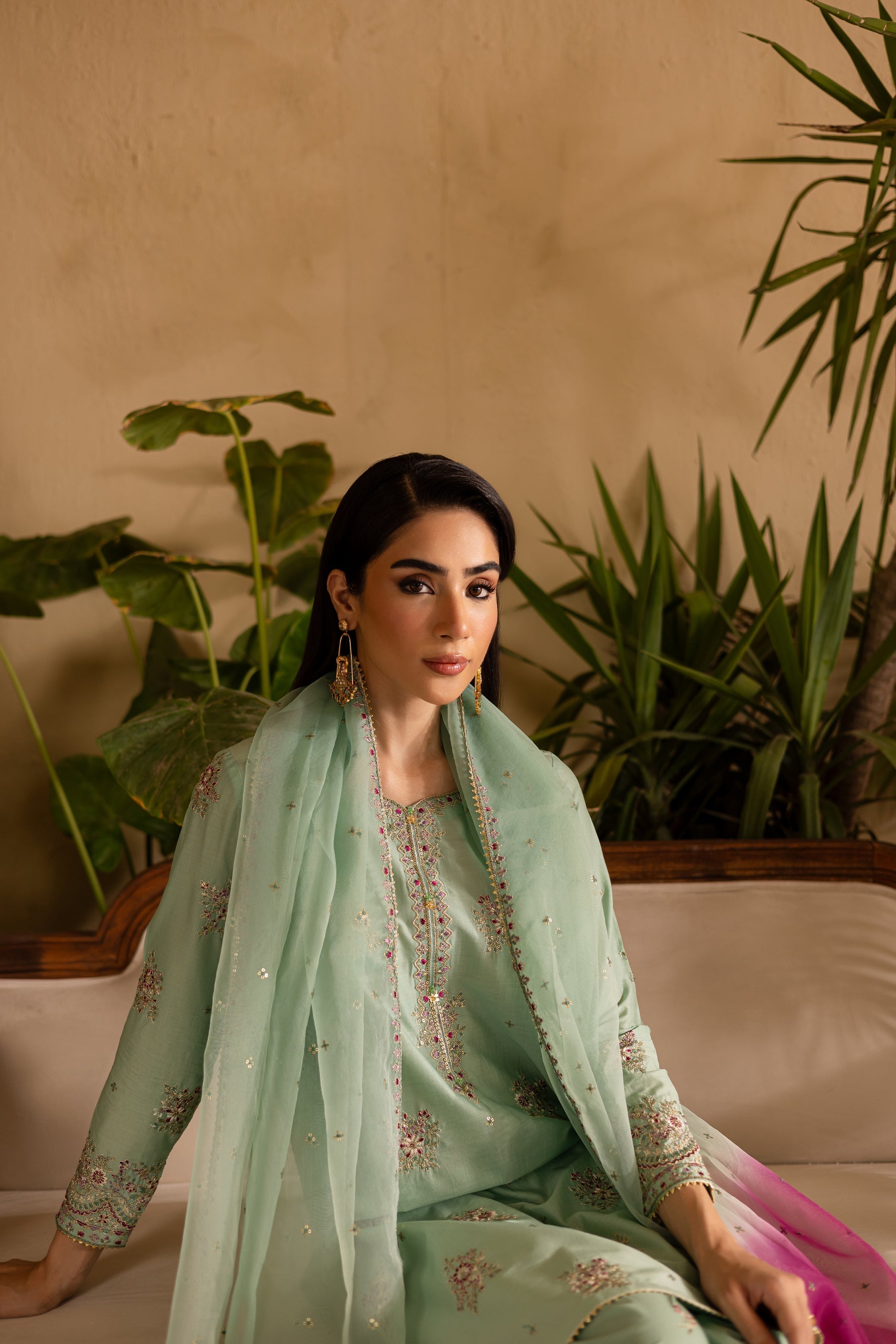 Batik | Nyra Embroidered Summer Solids | Amawas