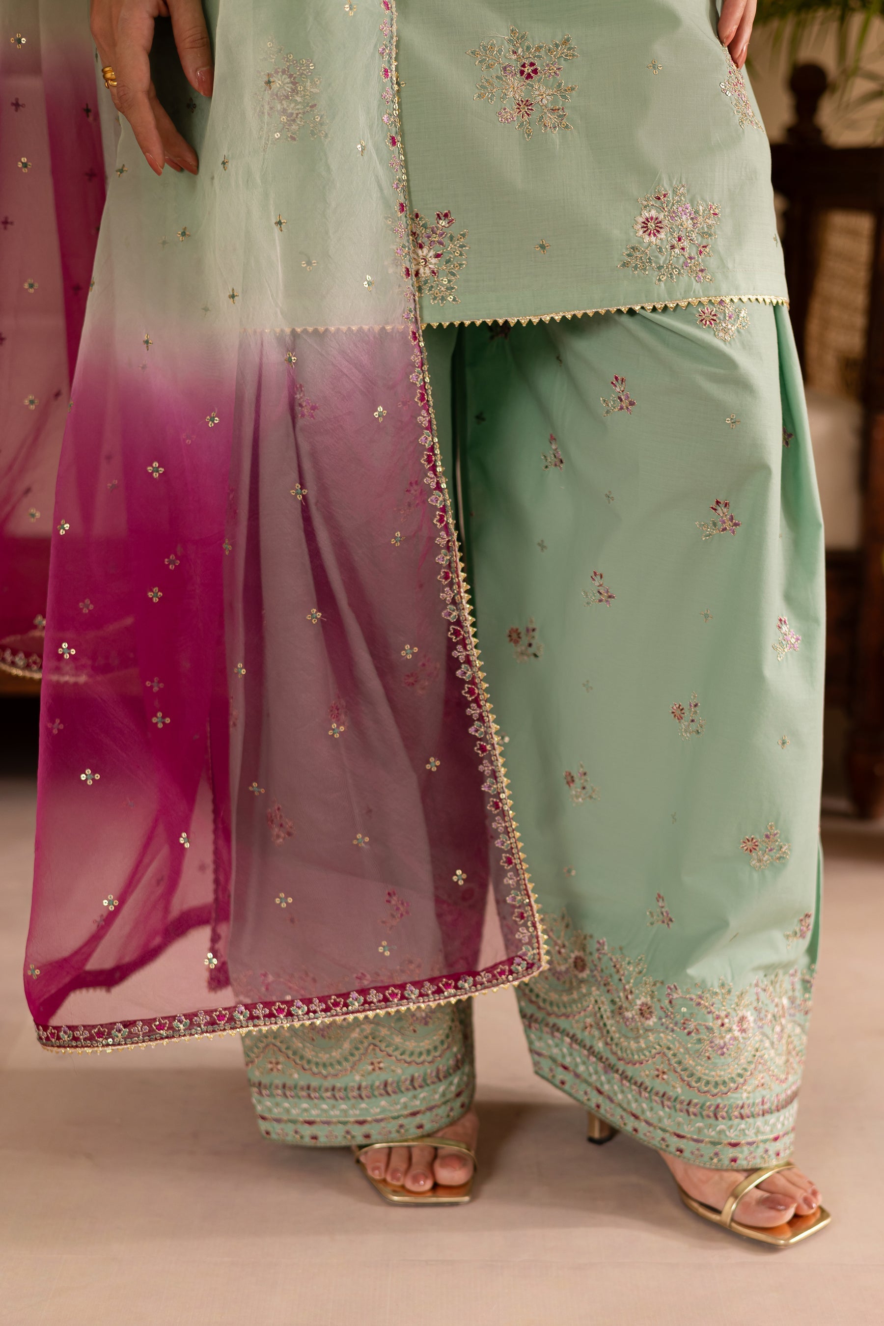 Batik | Nyra Embroidered Summer Solids | Amawas