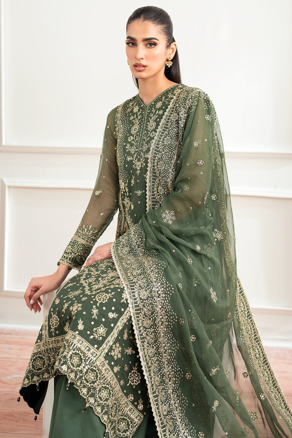 Farasha | Essence Formals 25 | Muted Moss