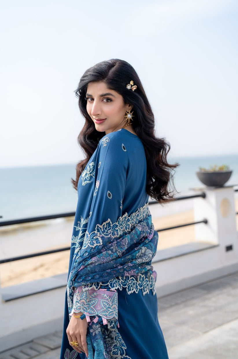 Aabyaan | Saagar Luxury Lawn 25 | AZURA (AS-03)