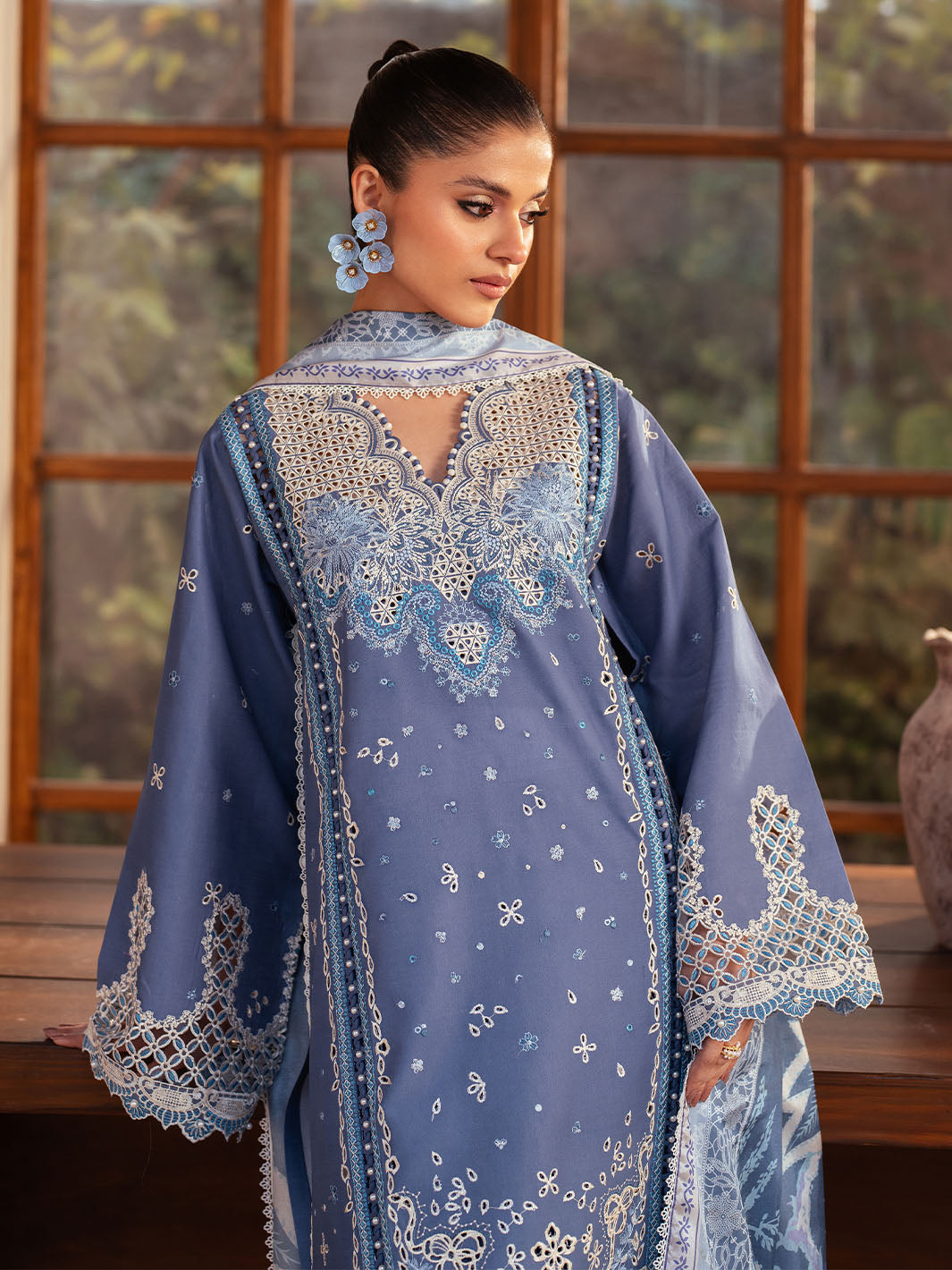 Bin Ilyas | Mehroze Luxury Lawn 25 | 91 - A