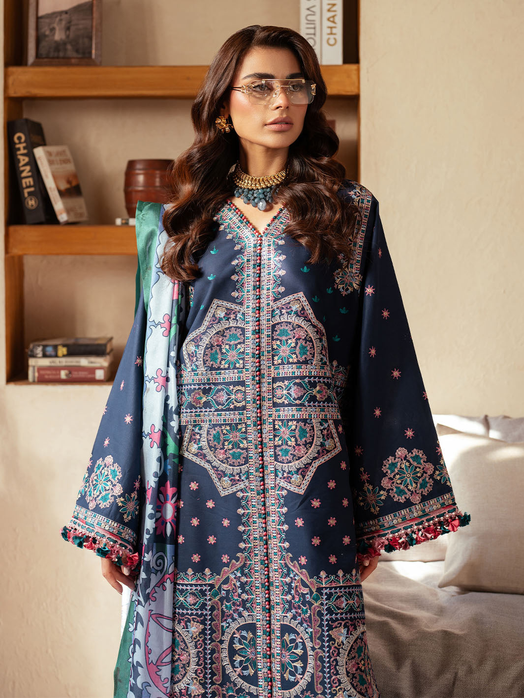 Bin Ilyas | Mehroze Luxury Lawn 25 | 92 - B