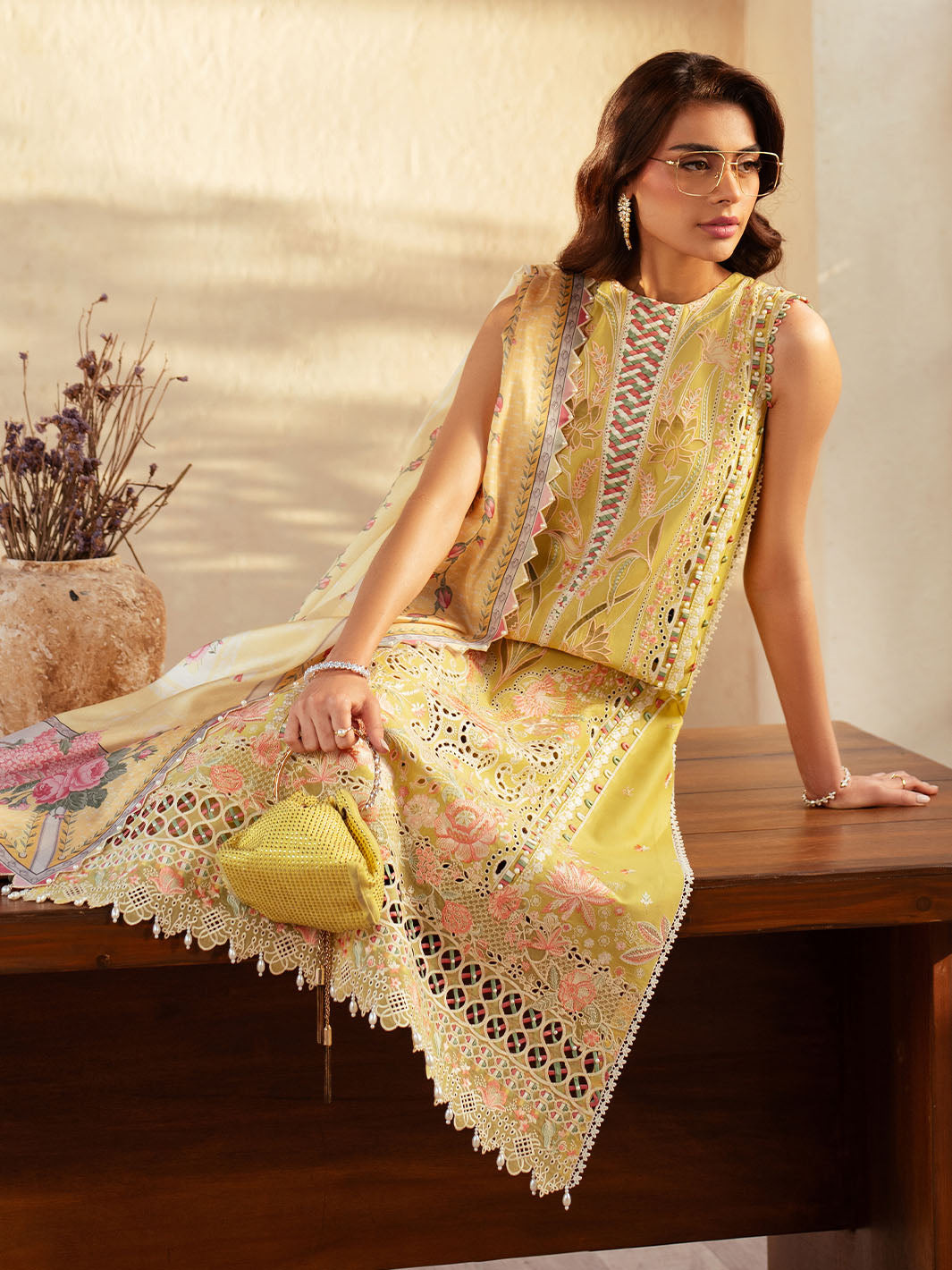 Bin Ilyas | Mehroze Luxury Lawn 25 | 97 - B