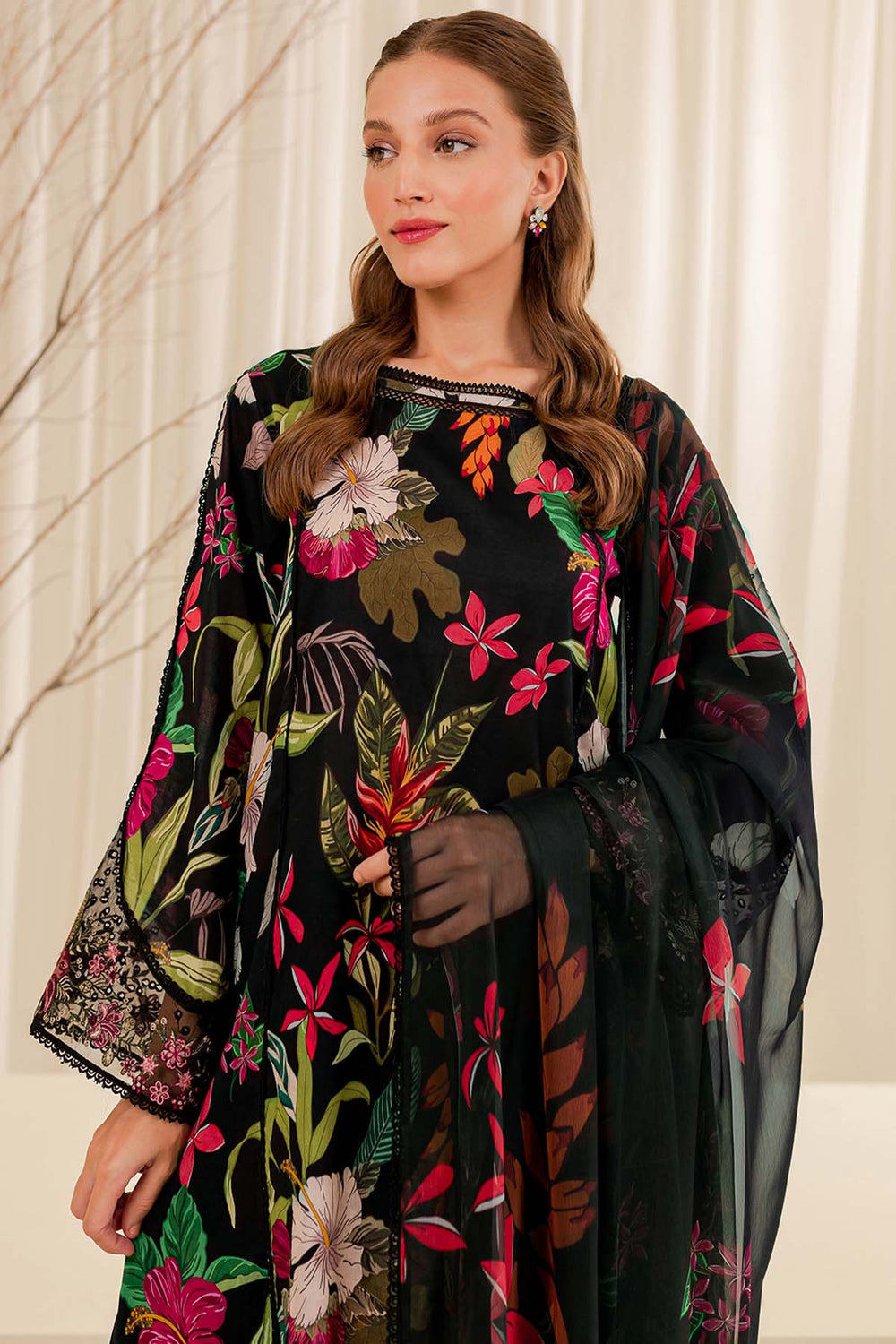 Farasha | Printed Essentials | Ebony Passion