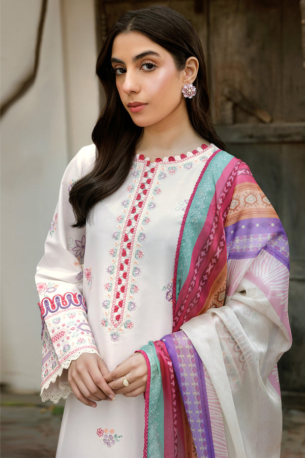 Farasha | Summer Weaves Embroidered Lawn | Pebble Glow