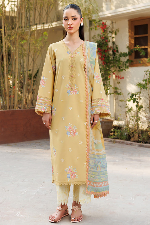 Farasha | Summer Weaves Embroidered Lawn | Sunlit Mellow