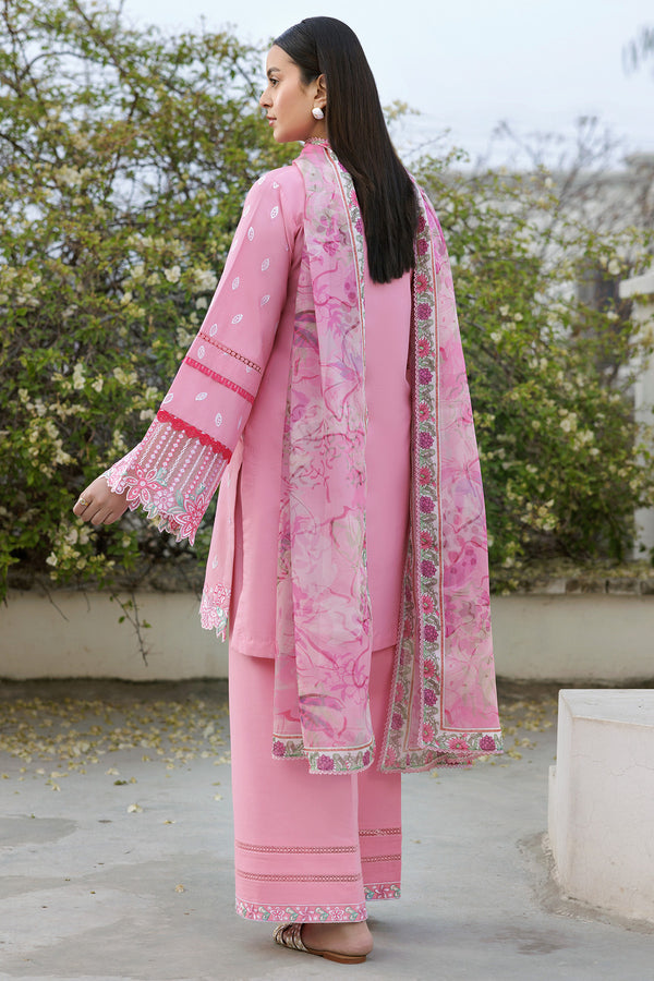 Farasha | Summer Weaves Embroidered Lawn | Soft Mist