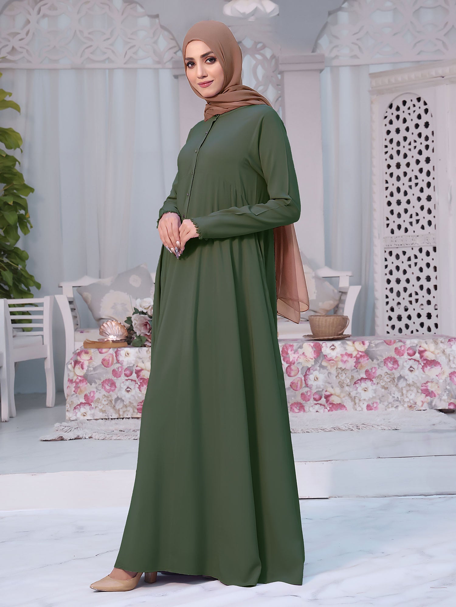 Abaya Chalcedony Dark Olive