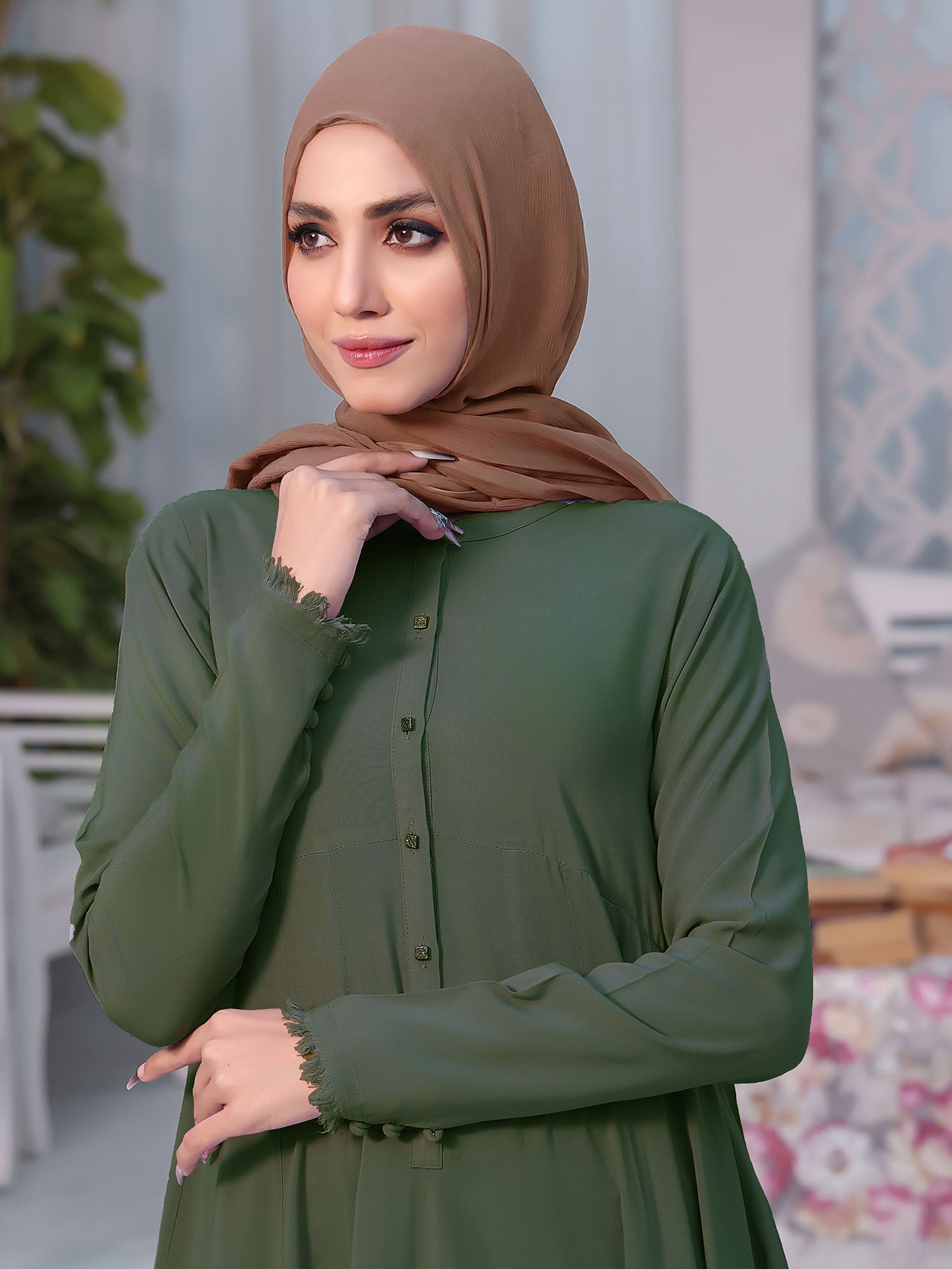 Abaya Chalcedony Dark Olive