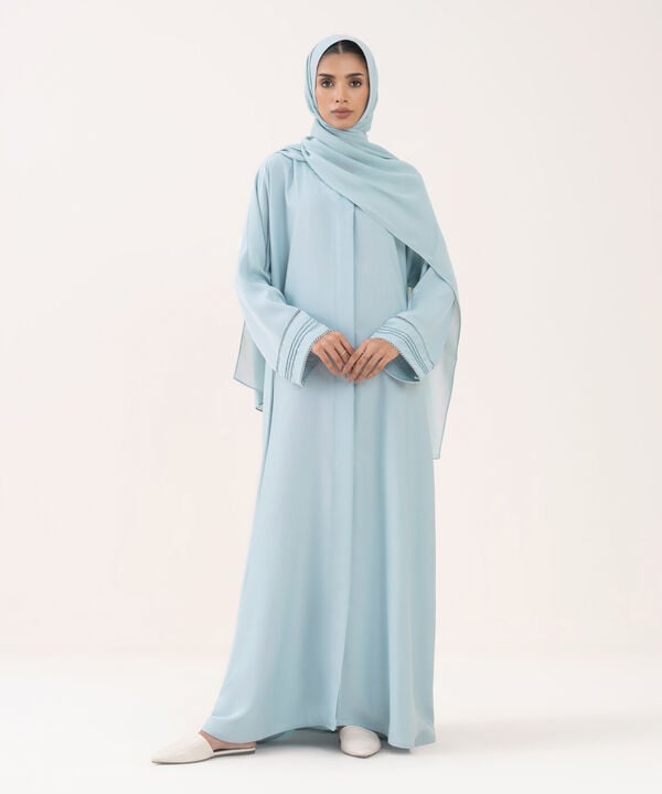 Sky Blue Abaya ABBAYA25V505 Sapphire PK
