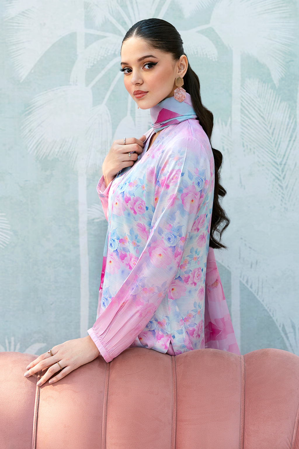 Afsanah | Basics Raw Silk |  Pink Wave AR-112