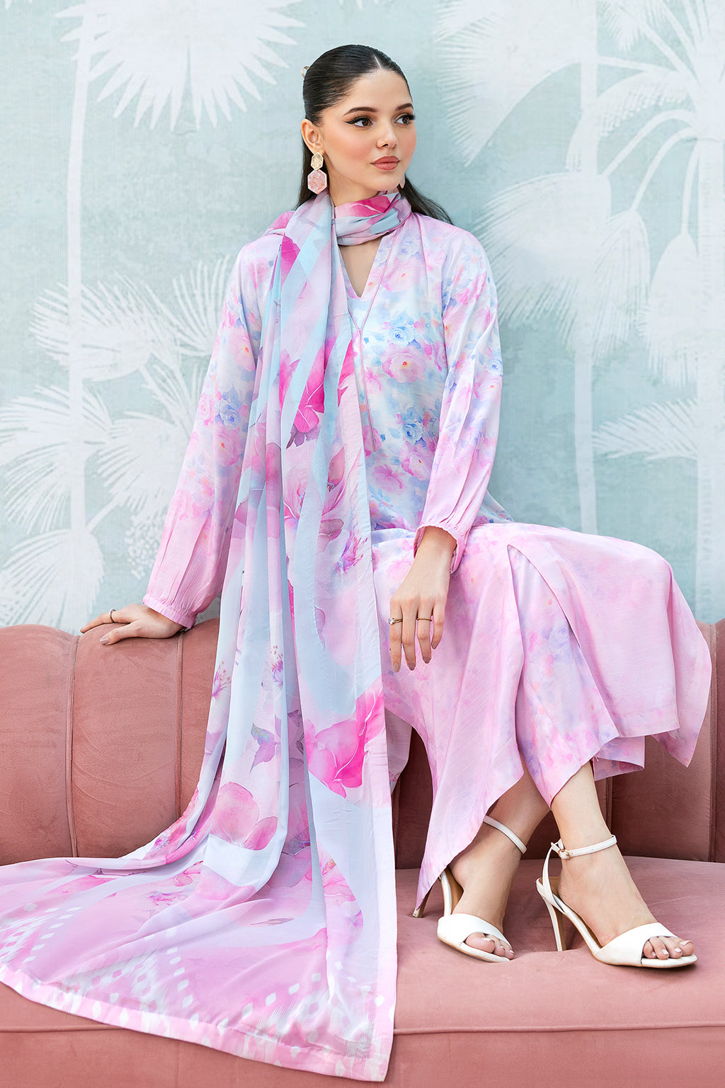 Afsanah | Basics Raw Silk |  Pink Wave AR-112