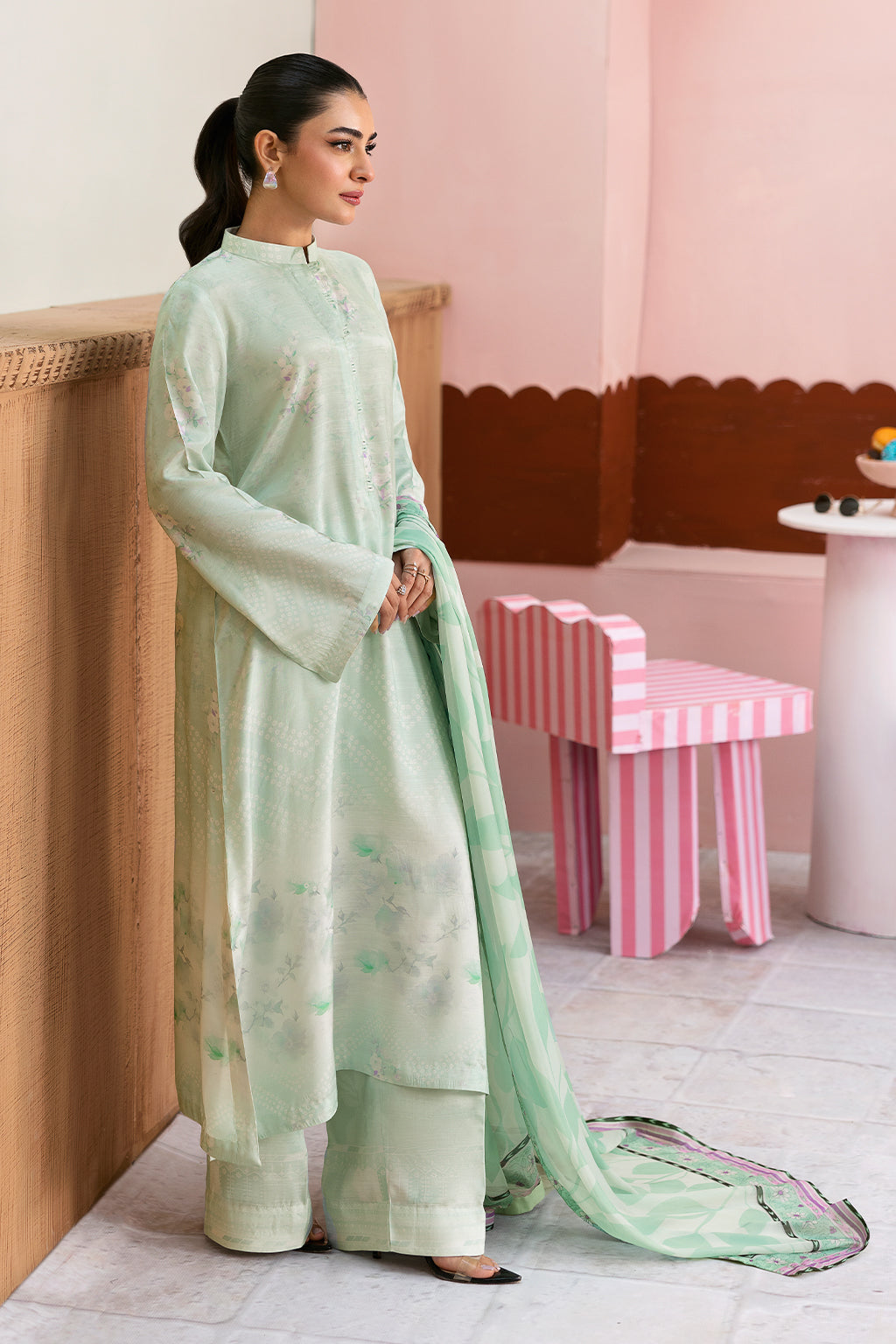 Afsanah | Basics Raw Silk | Mint Mystic AR-108