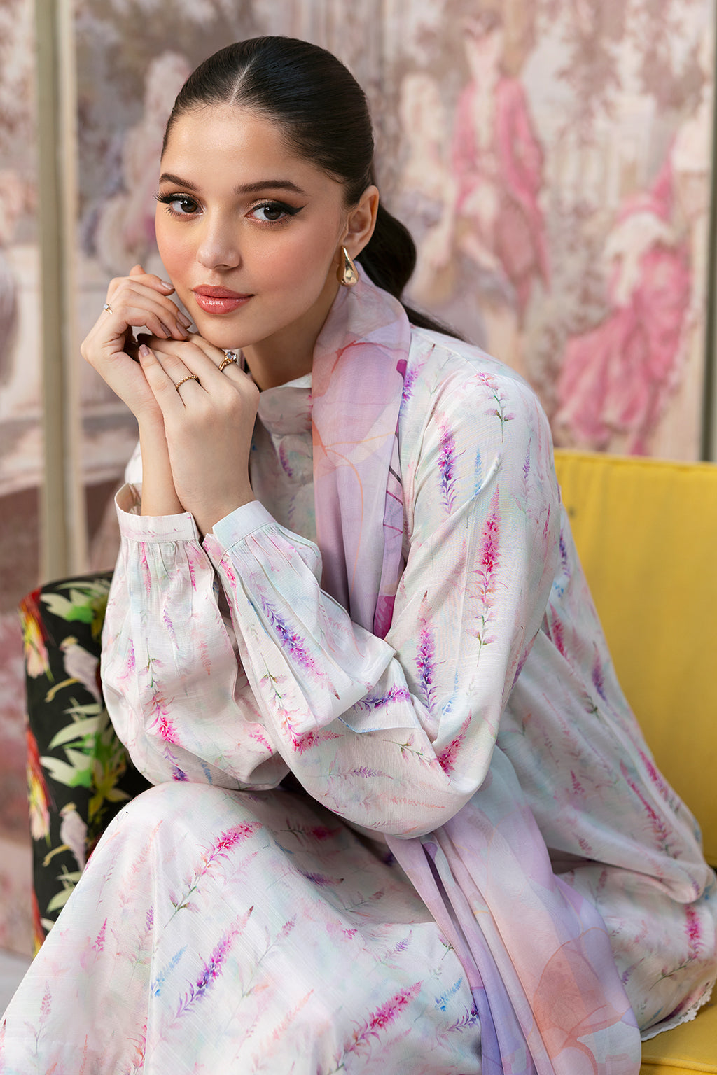 Afsanah | Basics Raw Silk |  White Misted AR-110