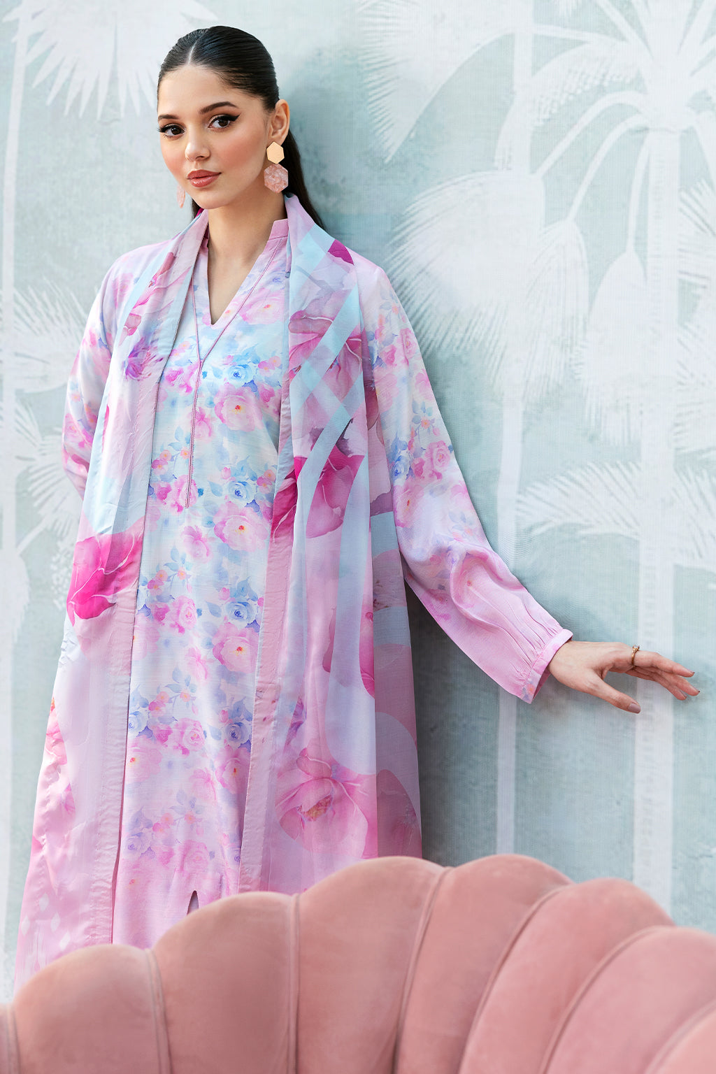 Afsanah | Basics Raw Silk |  Pink Wave AR-112