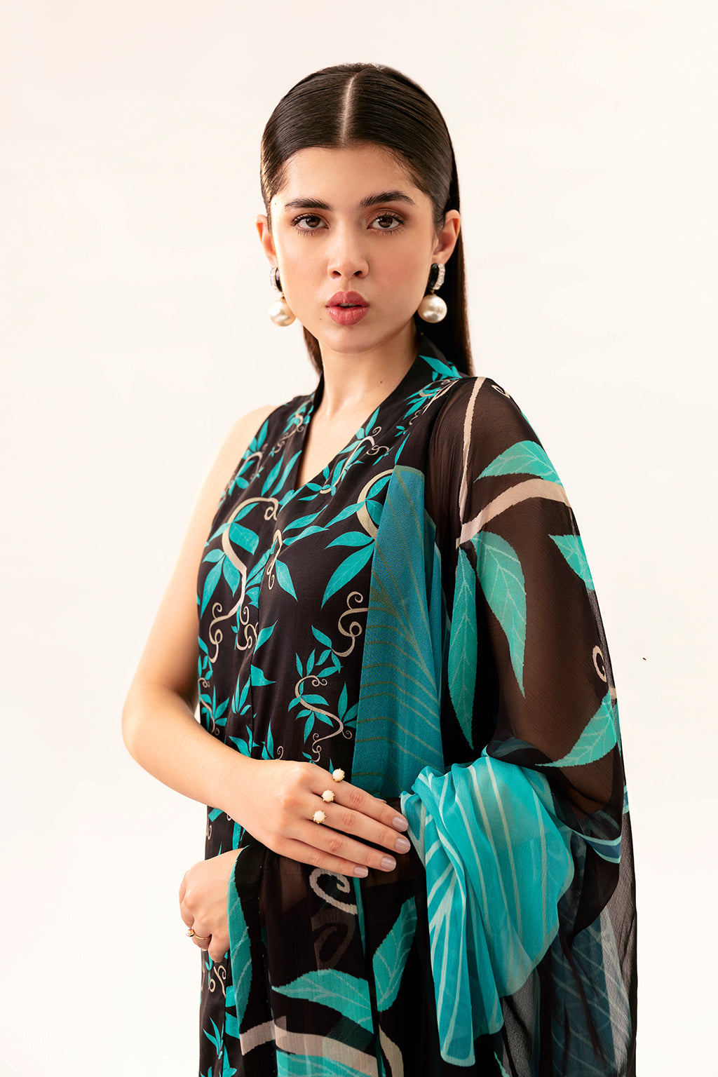 Afsanah | Ready to Wear |  Black Splash AP-08