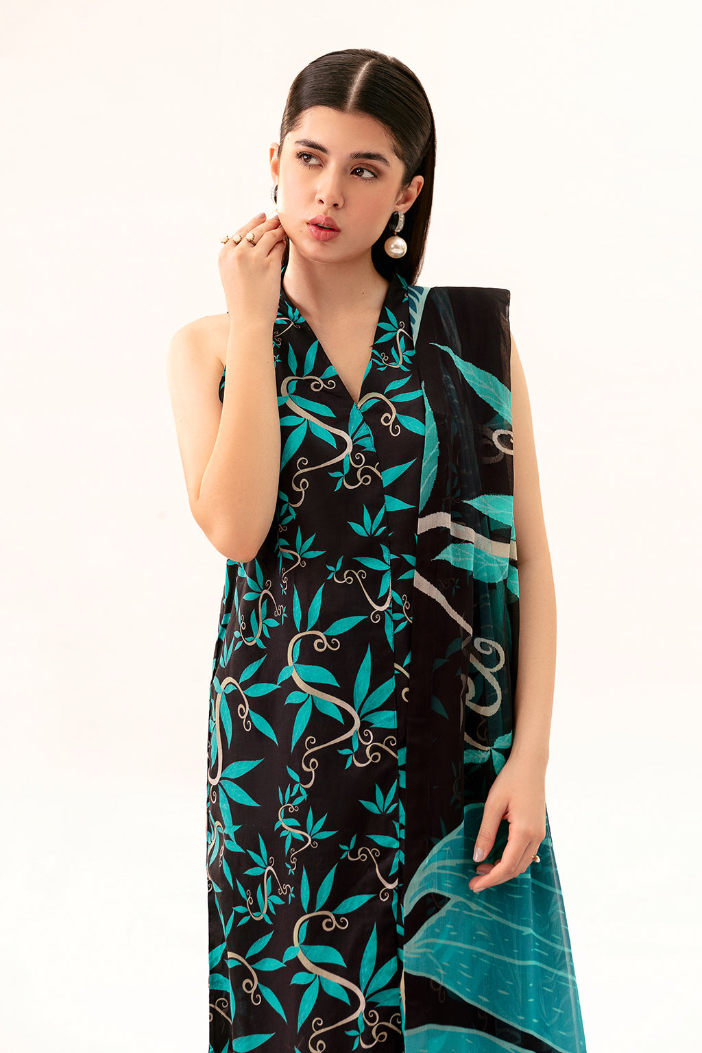 Afsanah | Ready to Wear |  Black Splash AP-08