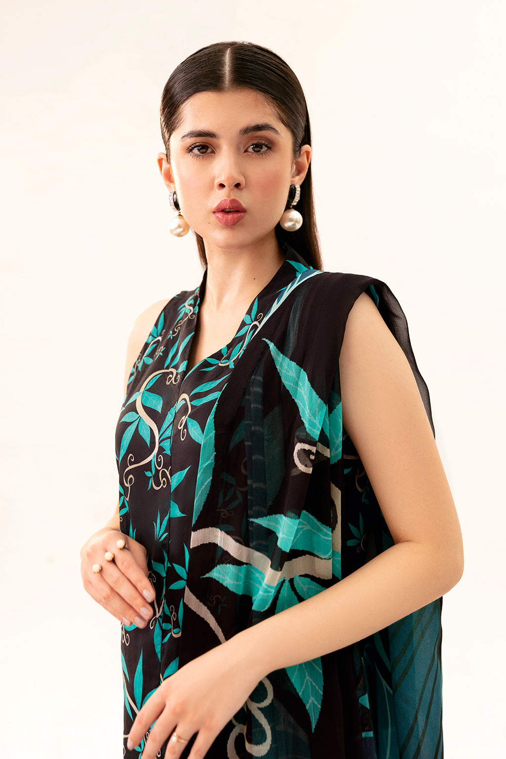 Afsanah | Ready to Wear |  Black Splash AP-08