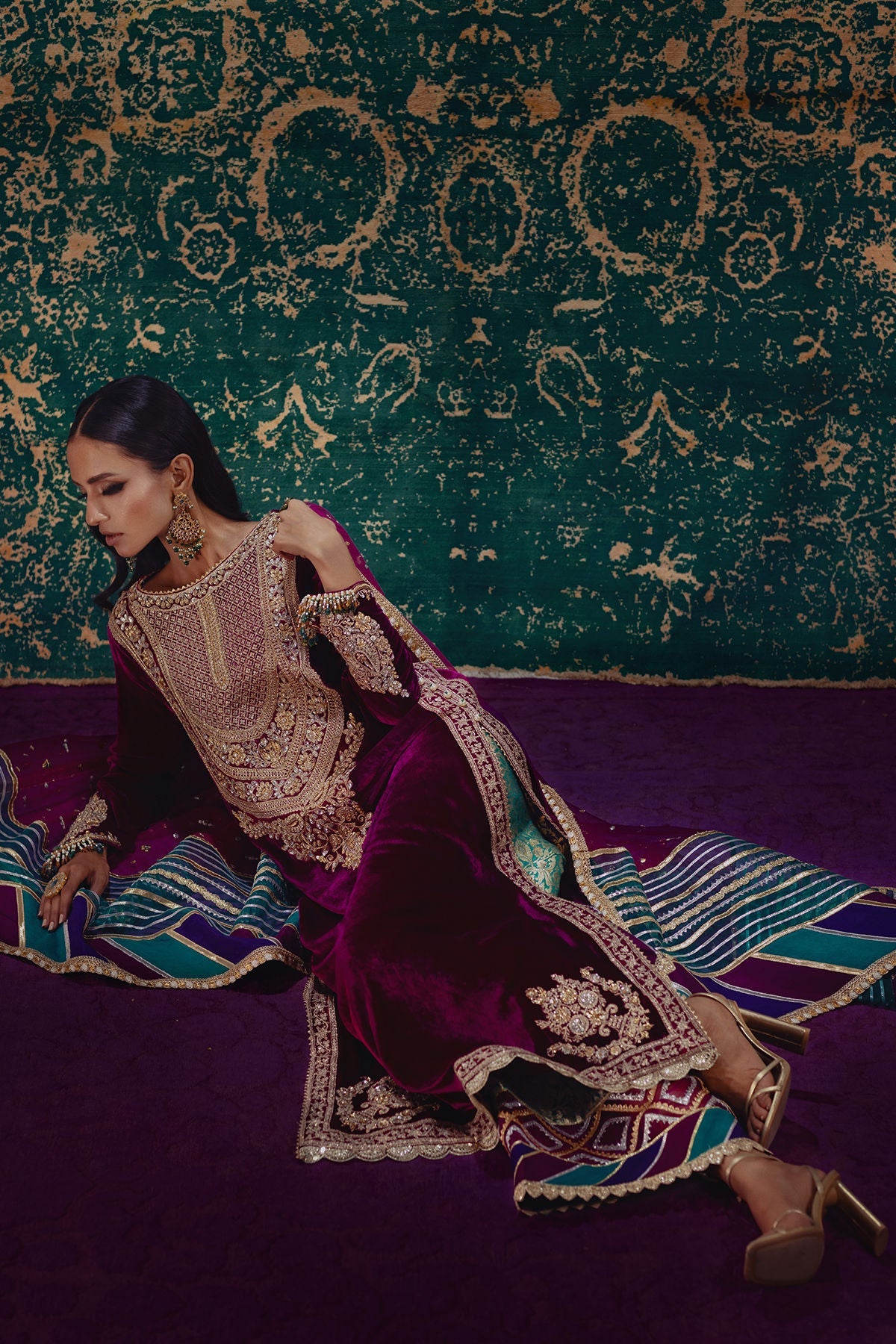 Annus Abrar | Mirha Winter Velour | Ezra