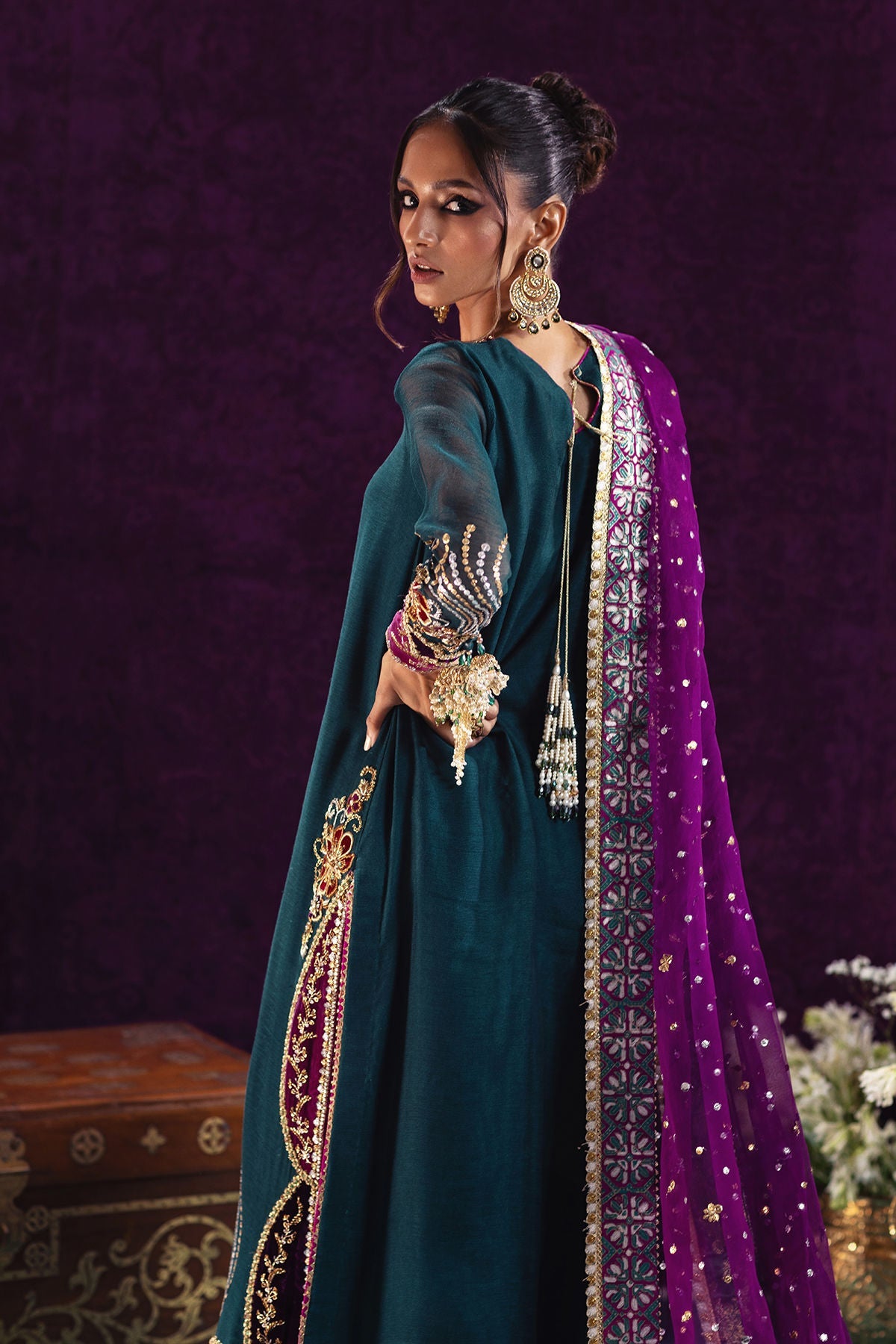 Annus Abrar | Mirha Winter Velour | Lila