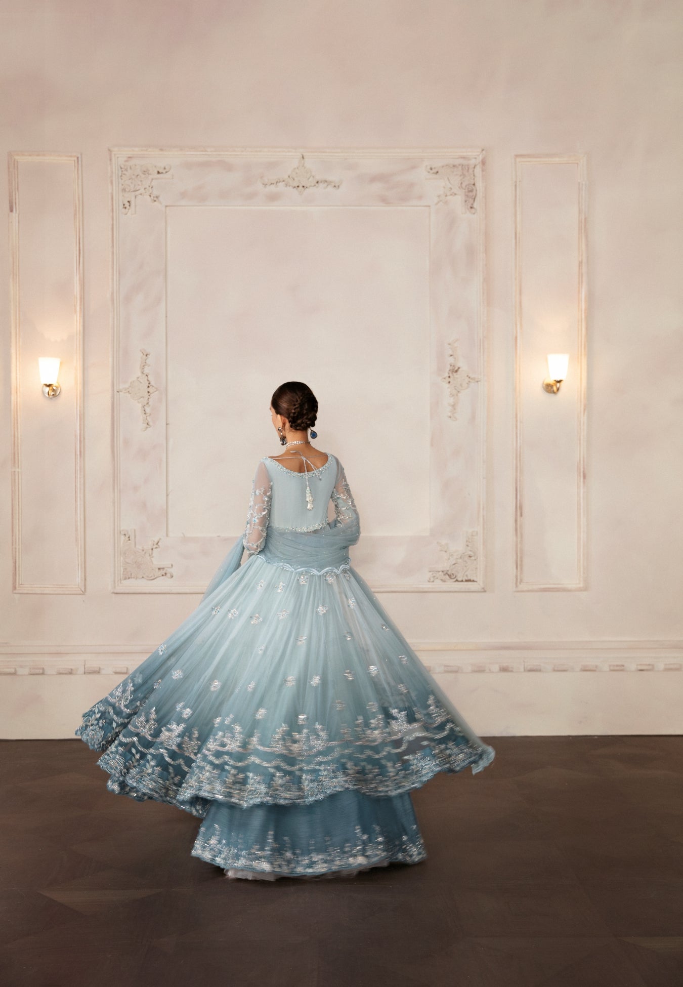 Ayesha and Usman | Bliss Luxury Pret | Frozen Aqua