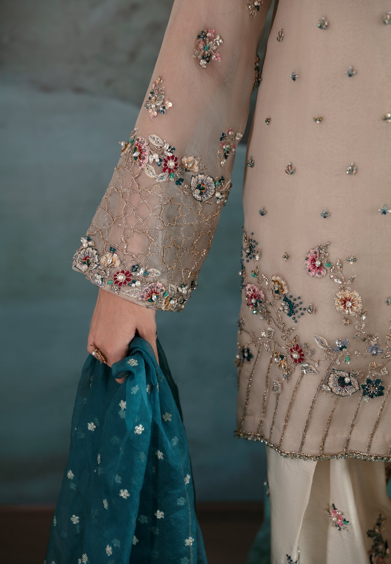 Ayesha and Usman | Bliss Luxury Pret | Polar Mist