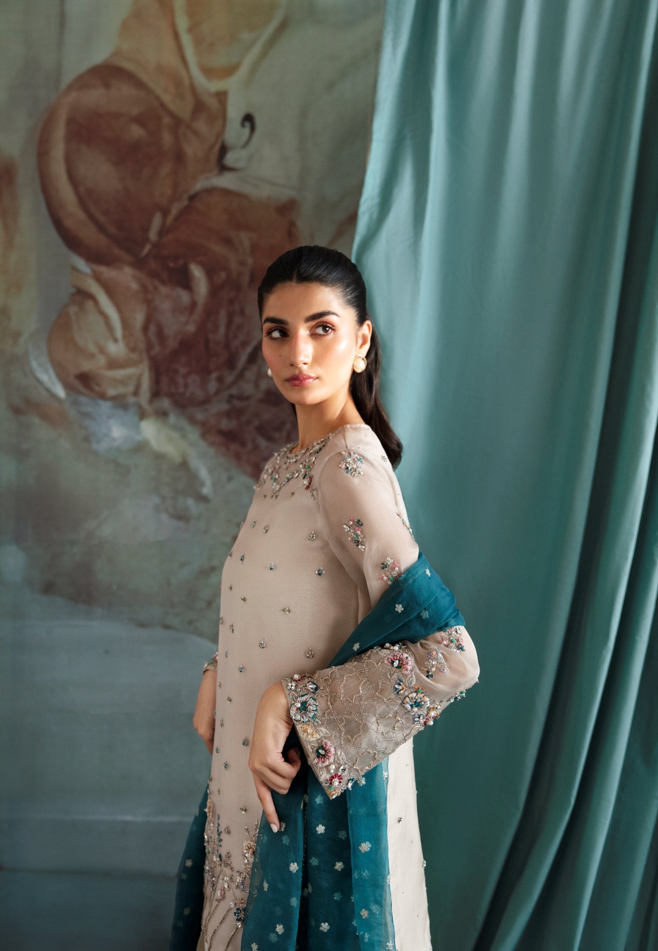 Ayesha and Usman | Bliss Luxury Pret | Polar Mist