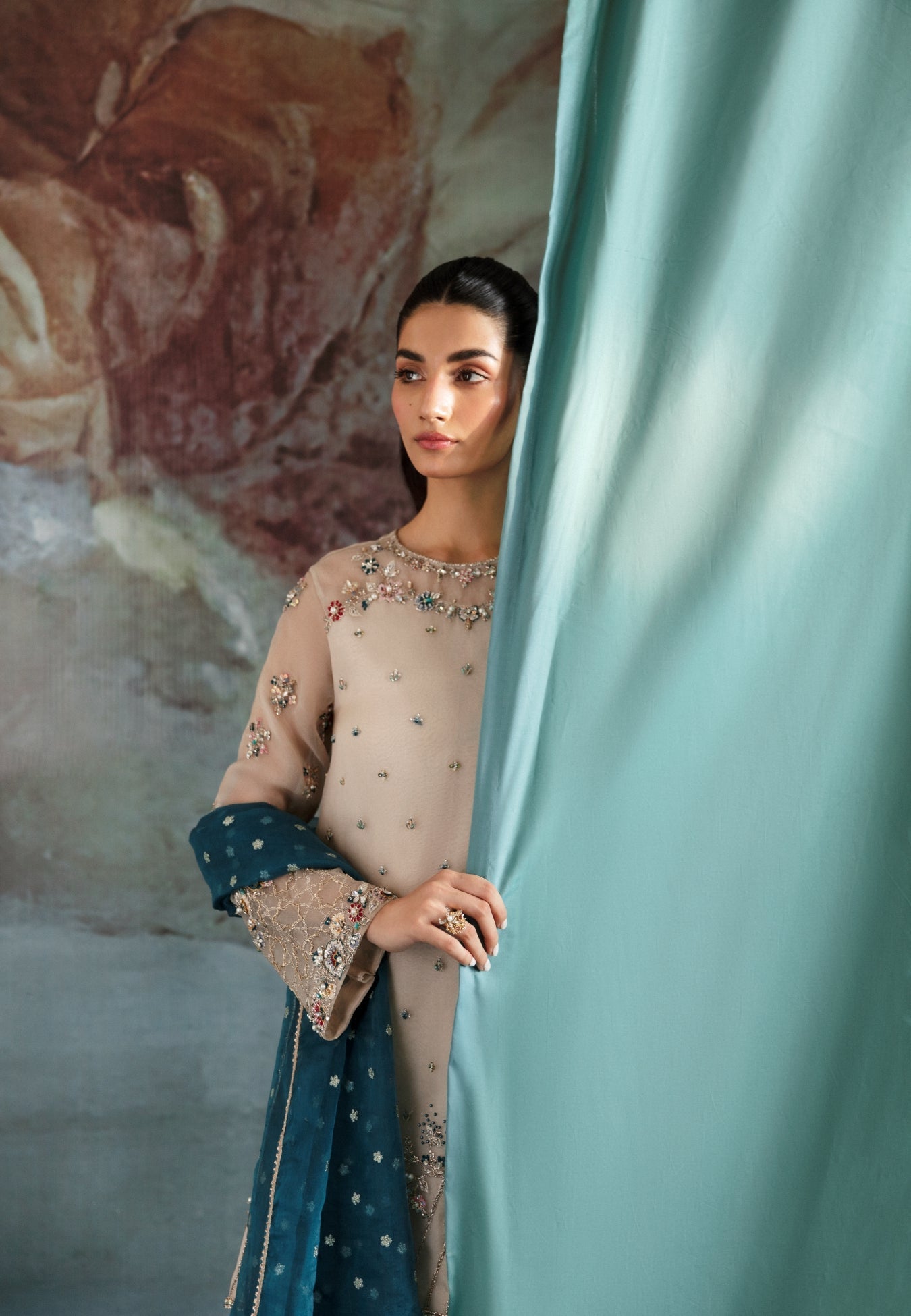 Ayesha and Usman | Bliss Luxury Pret | Polar Mist