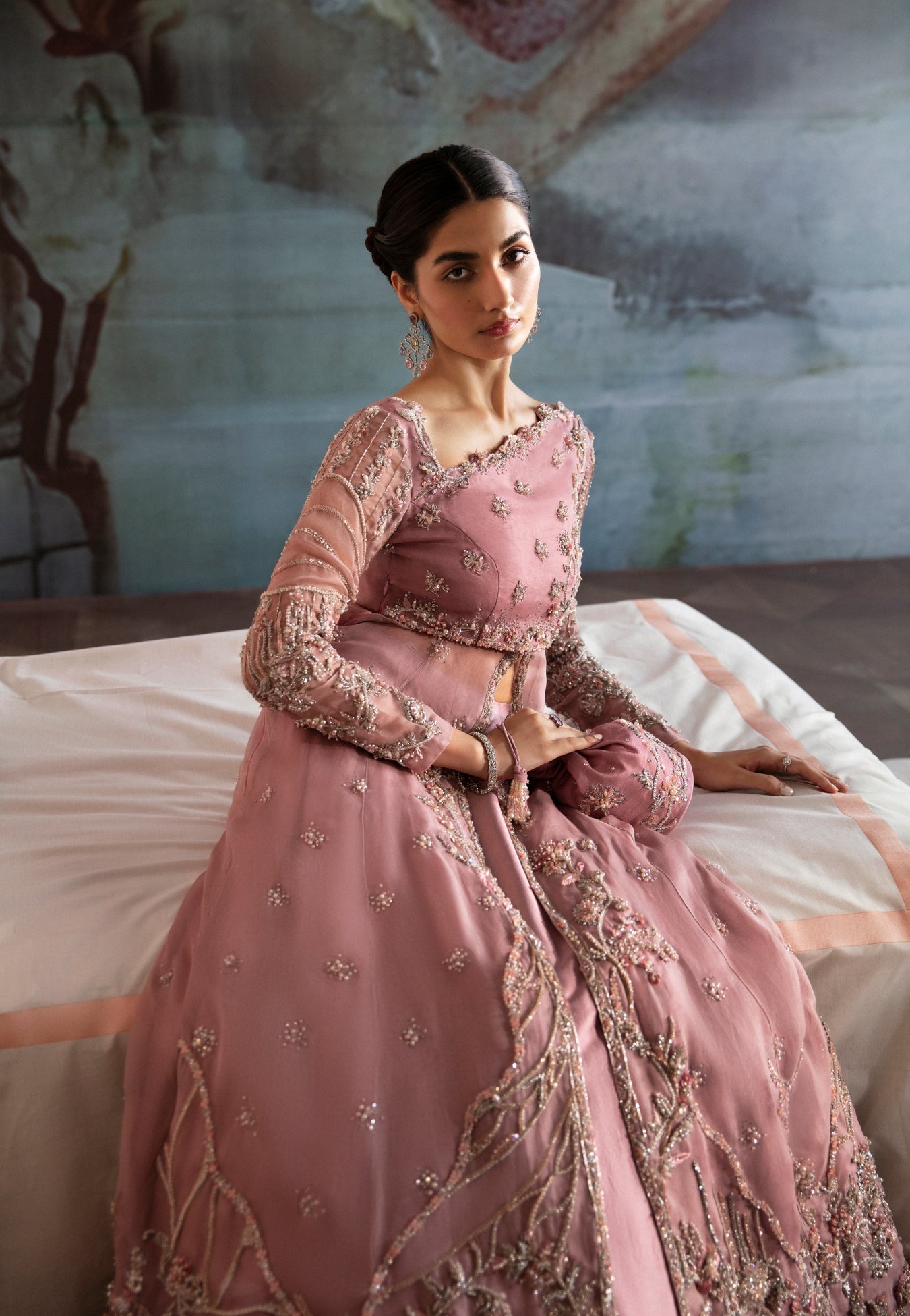 Ayesha and Usman | Bliss Luxury Pret | Rosy Mist