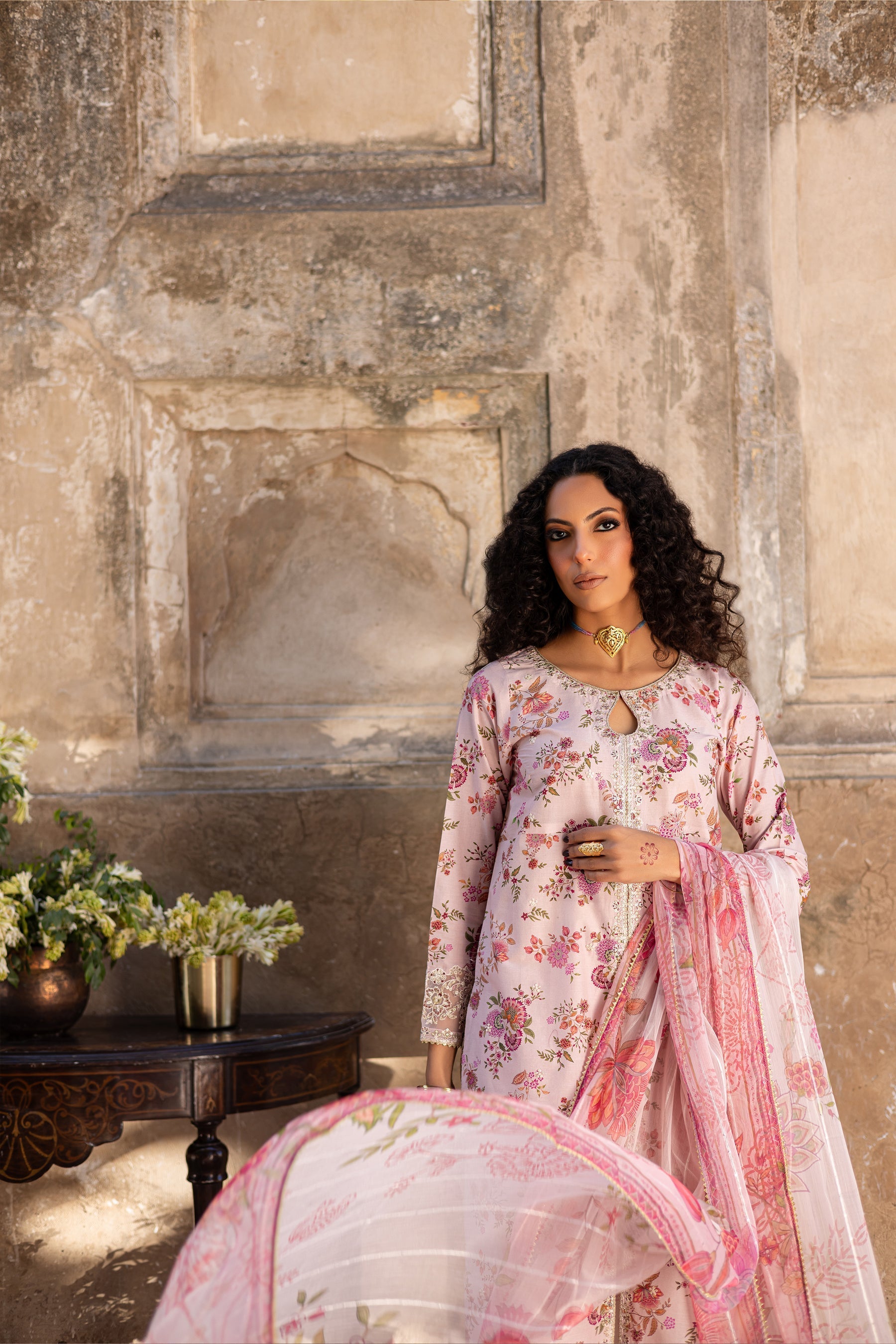 Batik | Chargbagh | Pink Lilly