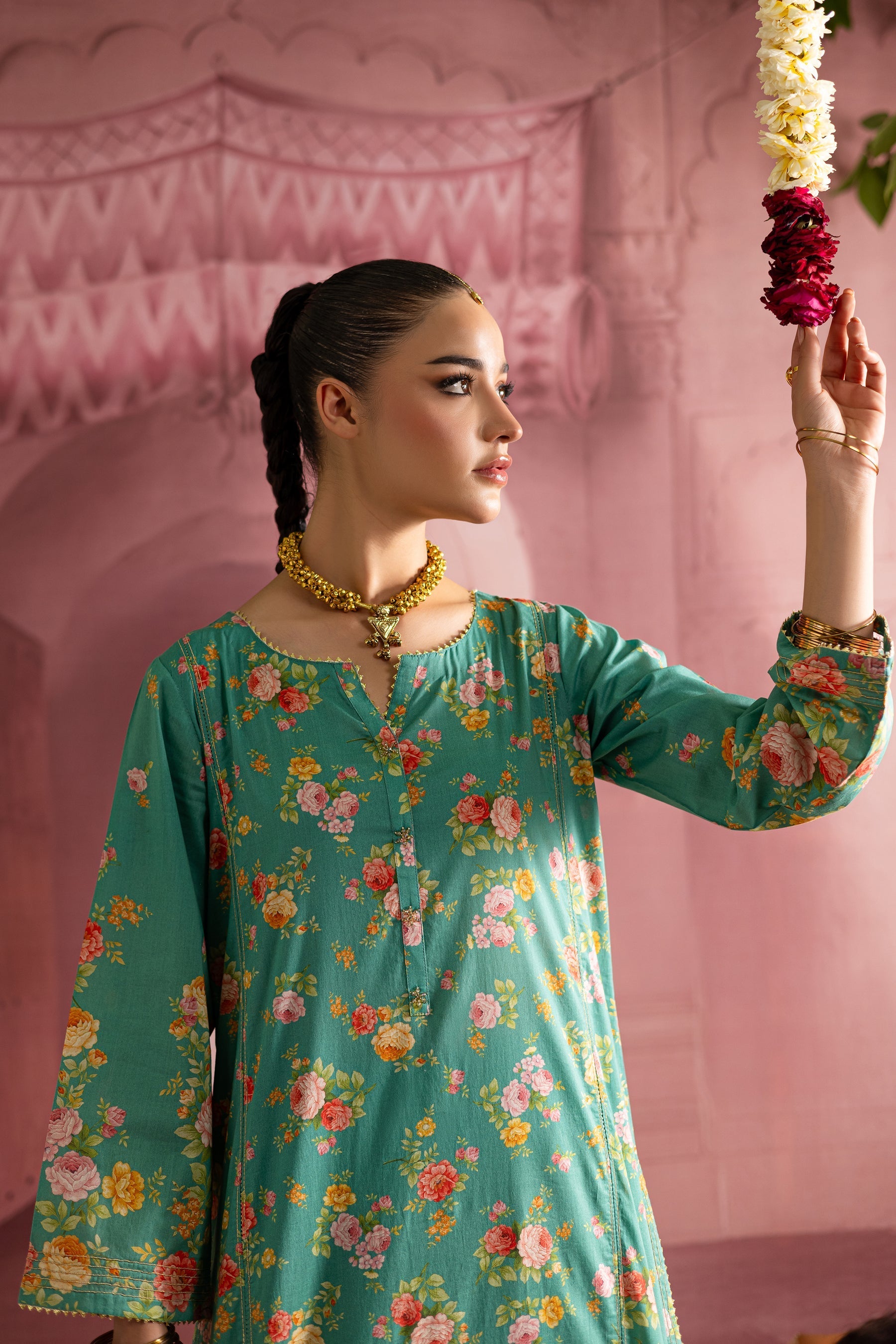 Batik | Chargbagh | Aquamarine