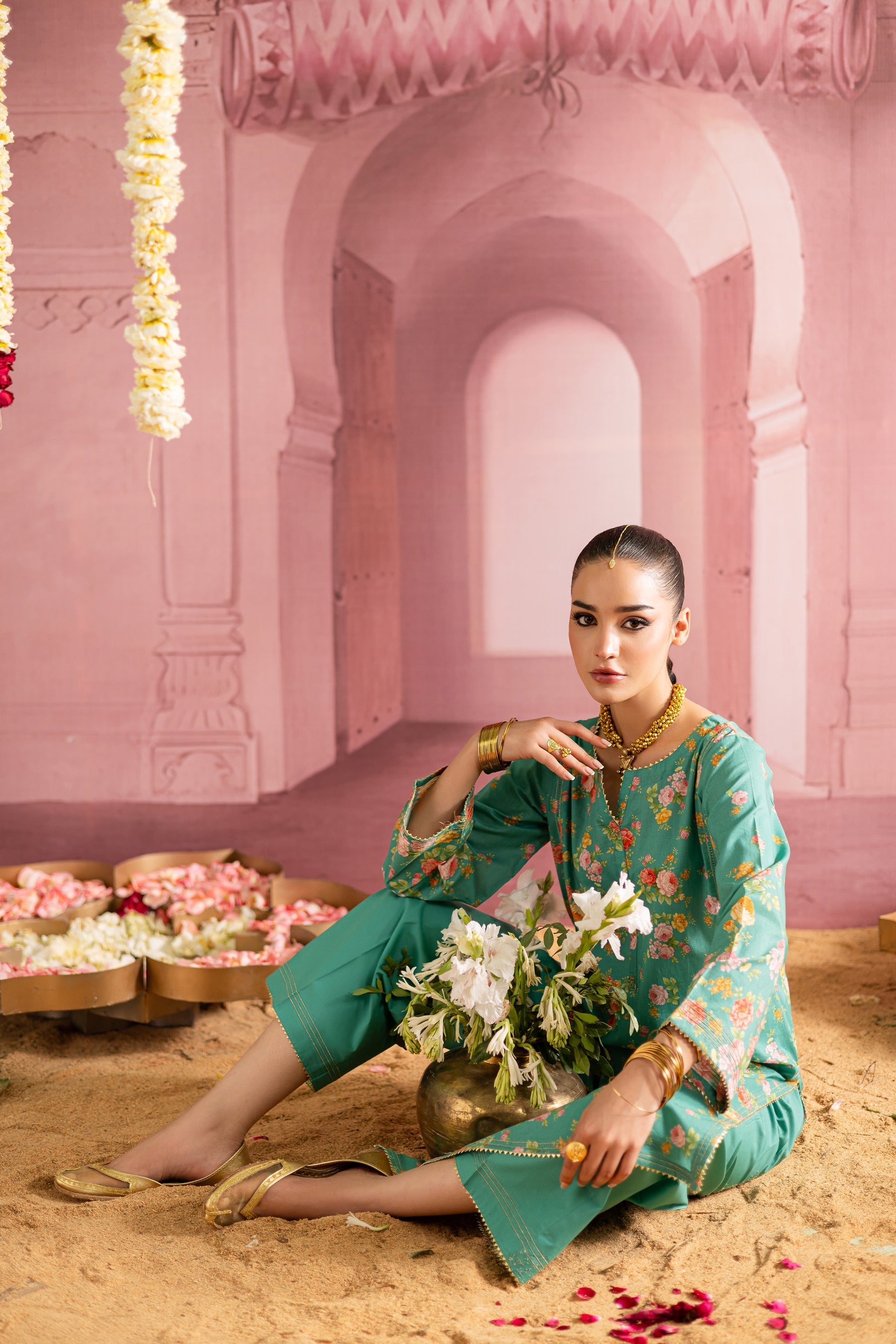 Batik | Chargbagh | Aquamarine