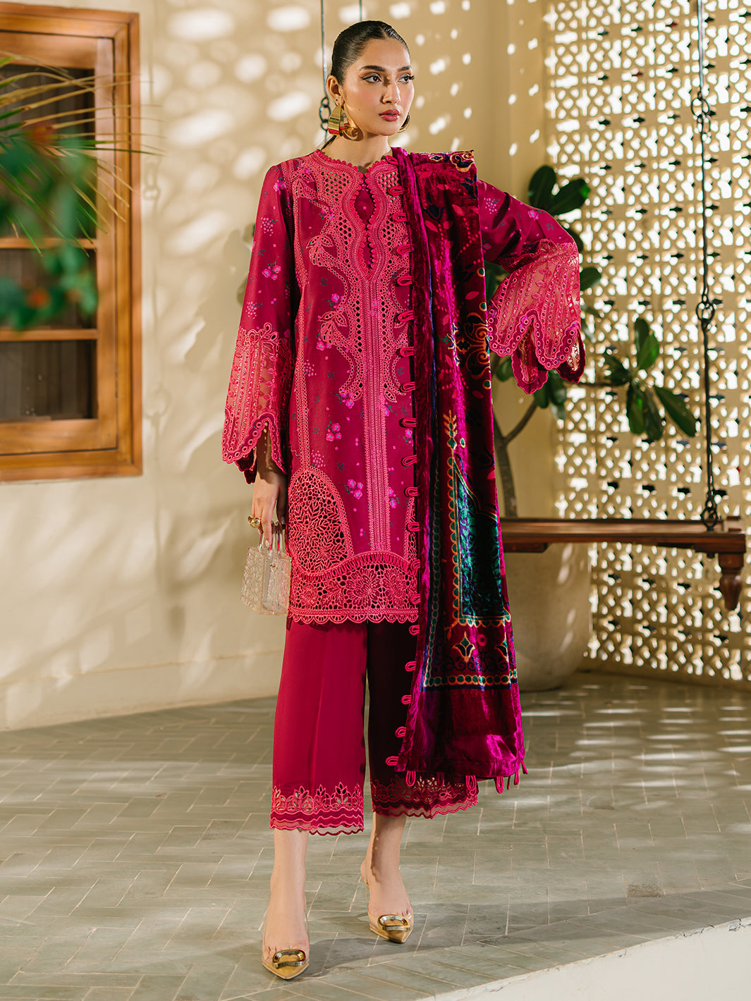 Bin Ilyas | Olivia Embroidered Winter 24 |  527 - A