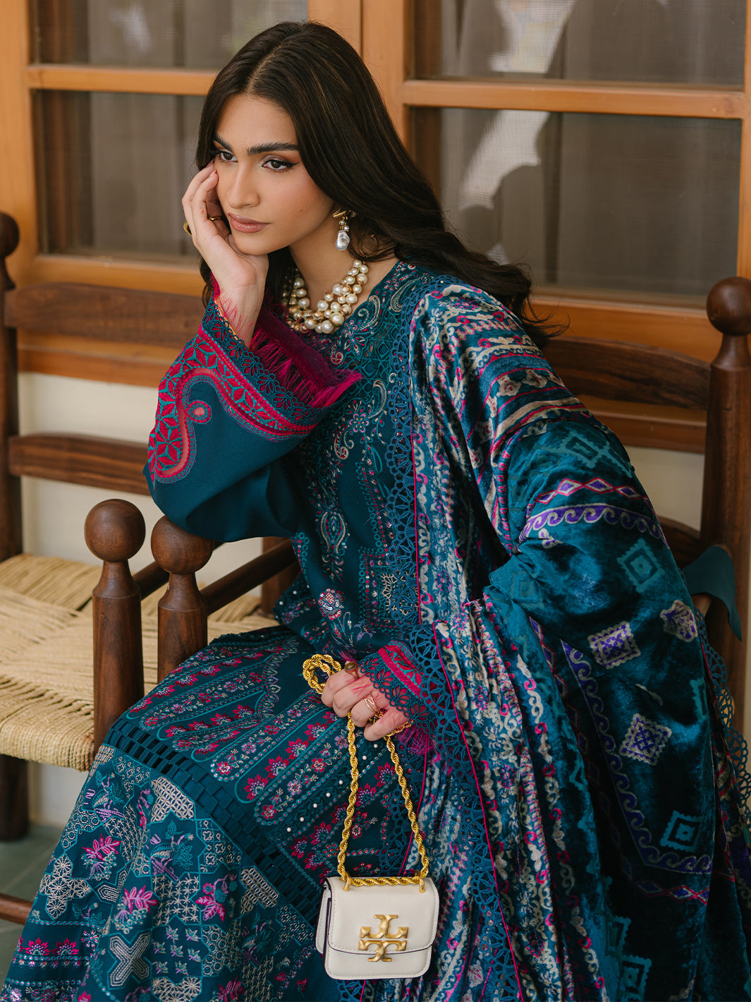 Bin Ilyas | Olivia Embroidered Winter 24 |  521 - B