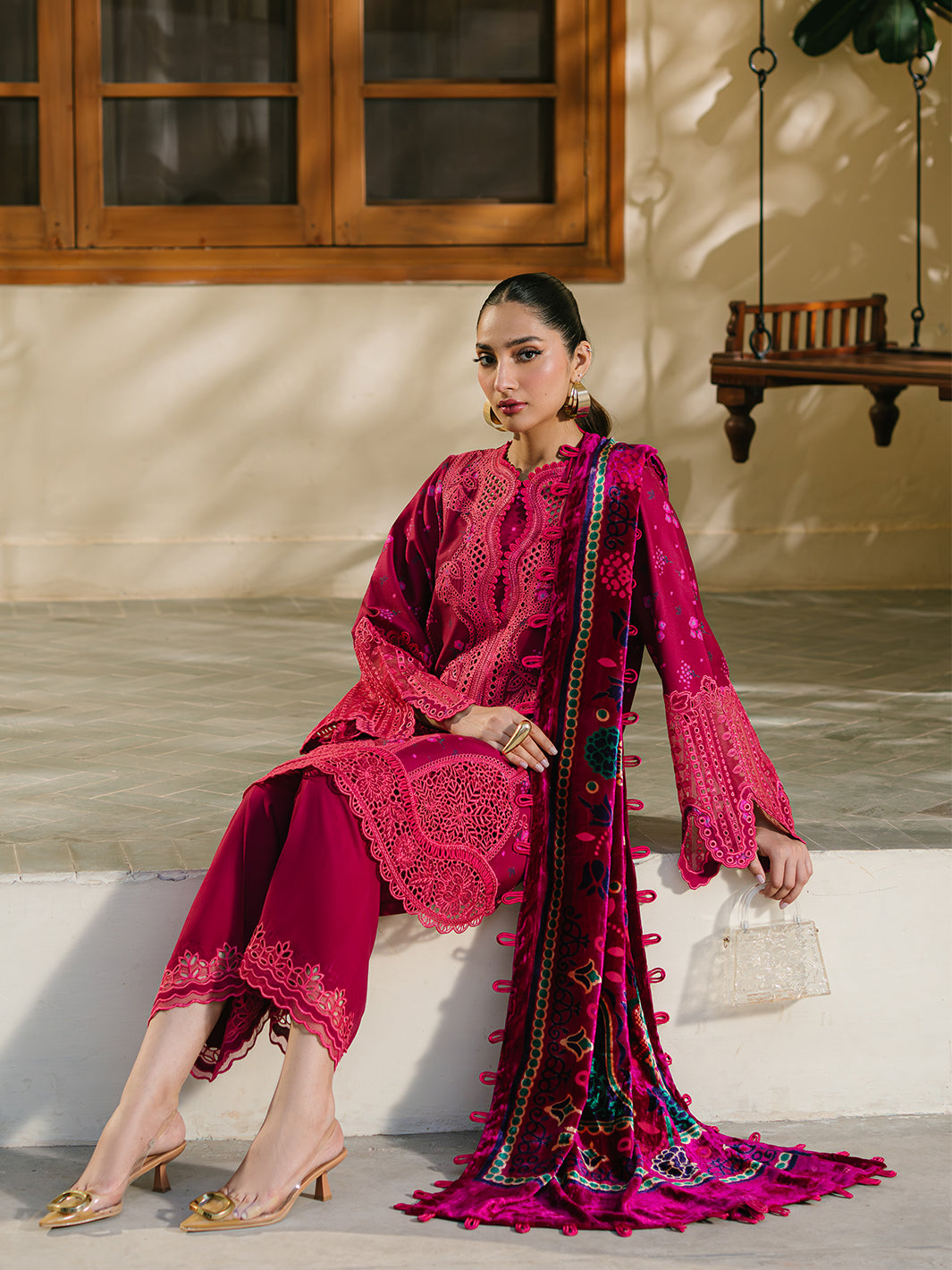 Bin Ilyas | Olivia Embroidered Winter 24 |  527 - A