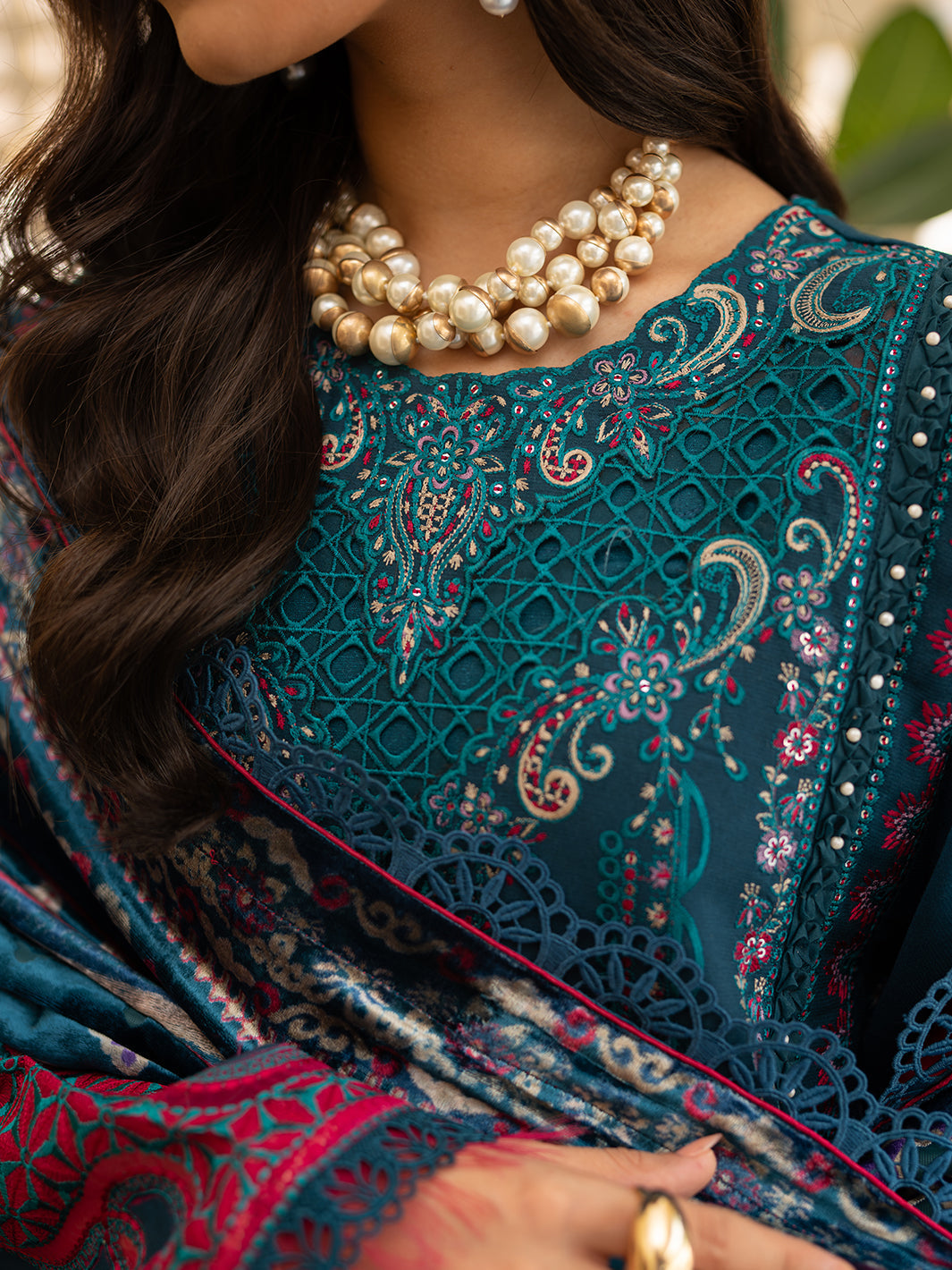 Bin Ilyas | Olivia Embroidered Winter 24 |  521 - B