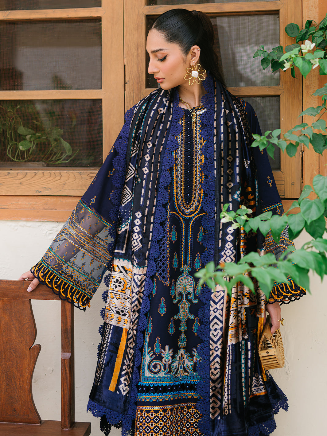 Bin Ilyas | Olivia Embroidered Winter 24 |  522 - A