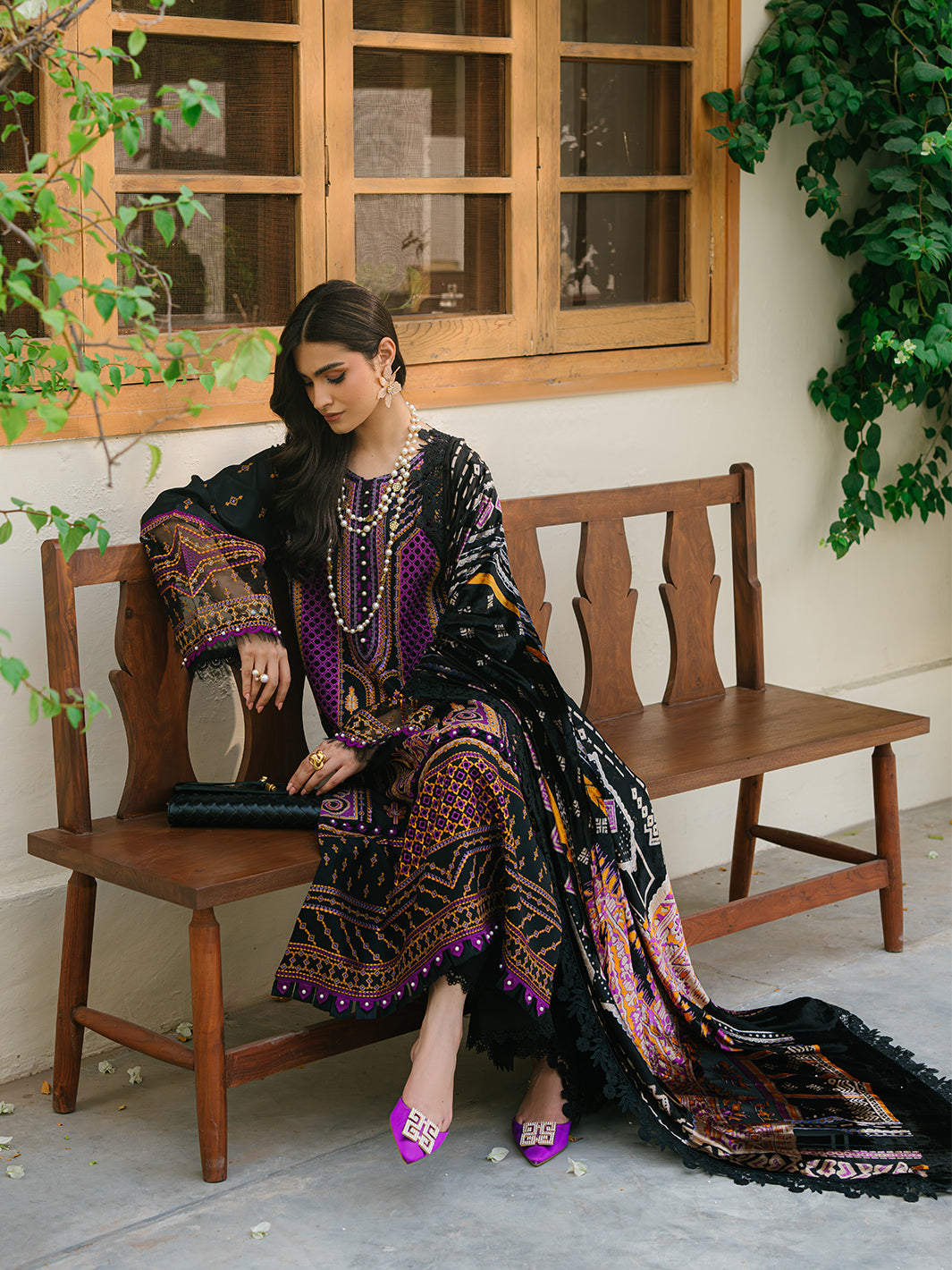 Bin Ilyas | Olivia Embroidered Winter 24 |  522 - B