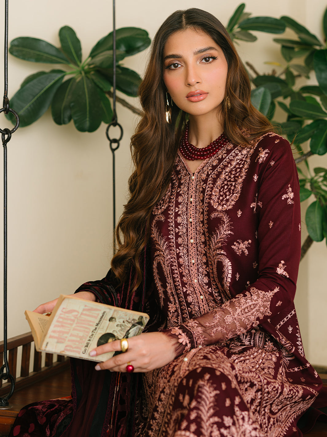 Bin Ilyas | Olivia Embroidered Winter 24 |  523 - A