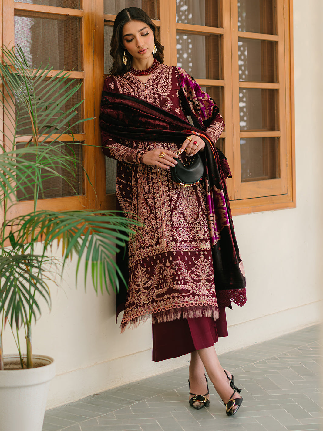 Bin Ilyas | Olivia Embroidered Winter 24 |  523 - A