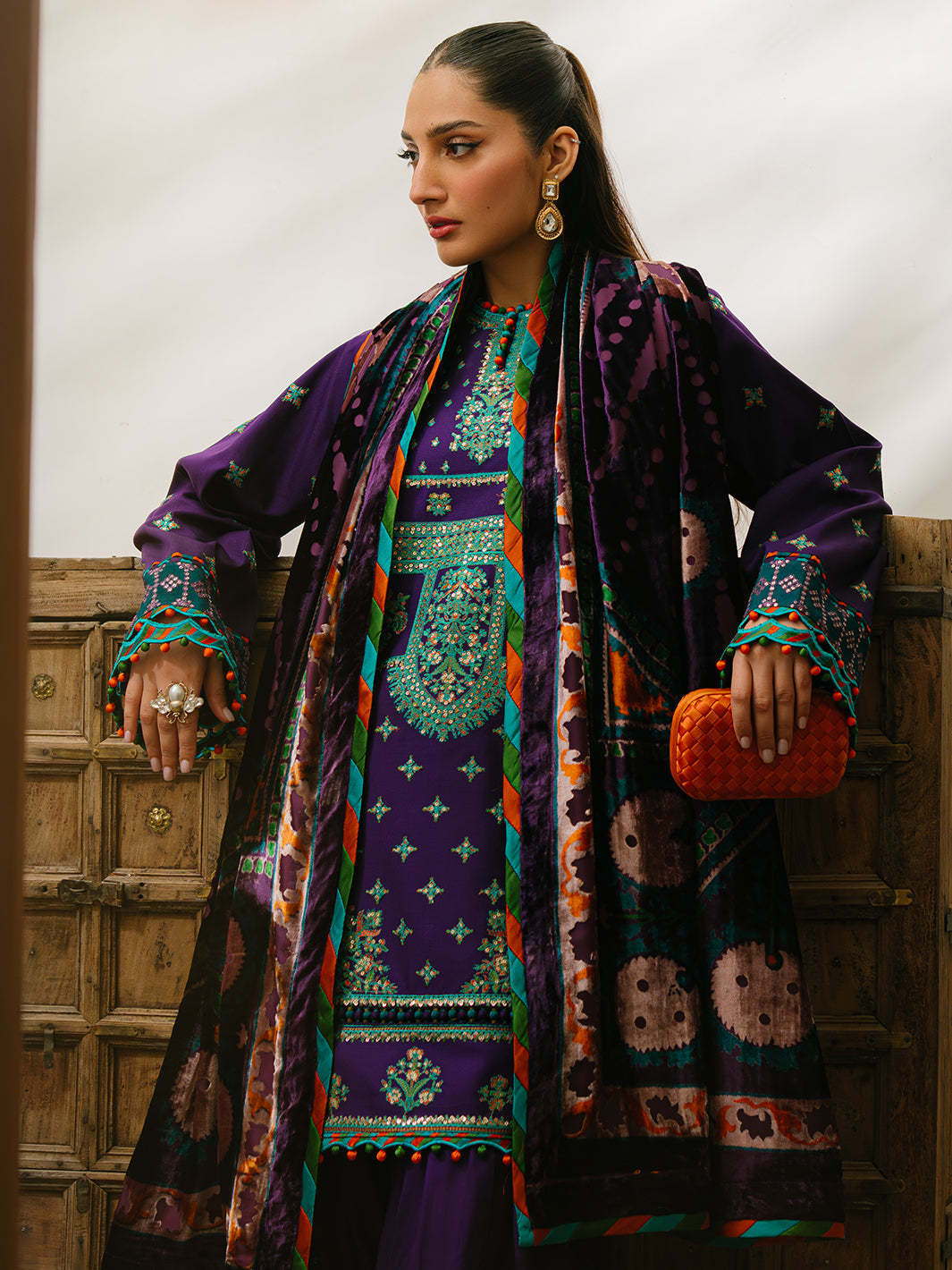 Bin Ilyas | Olivia Embroidered Winter 24 |   524 - B