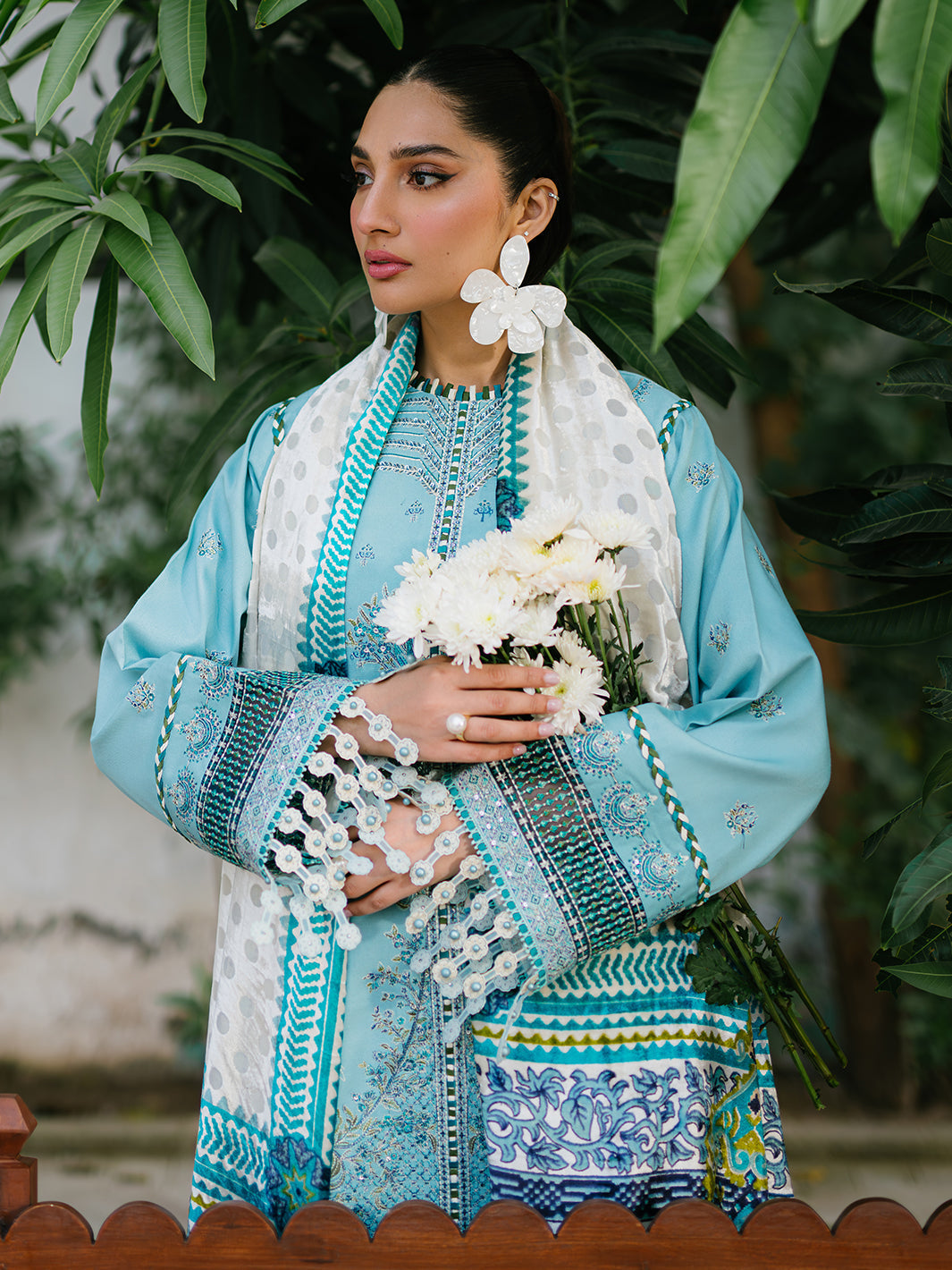 Bin Ilyas | Olivia Embroidered Winter 24 |  525 - A