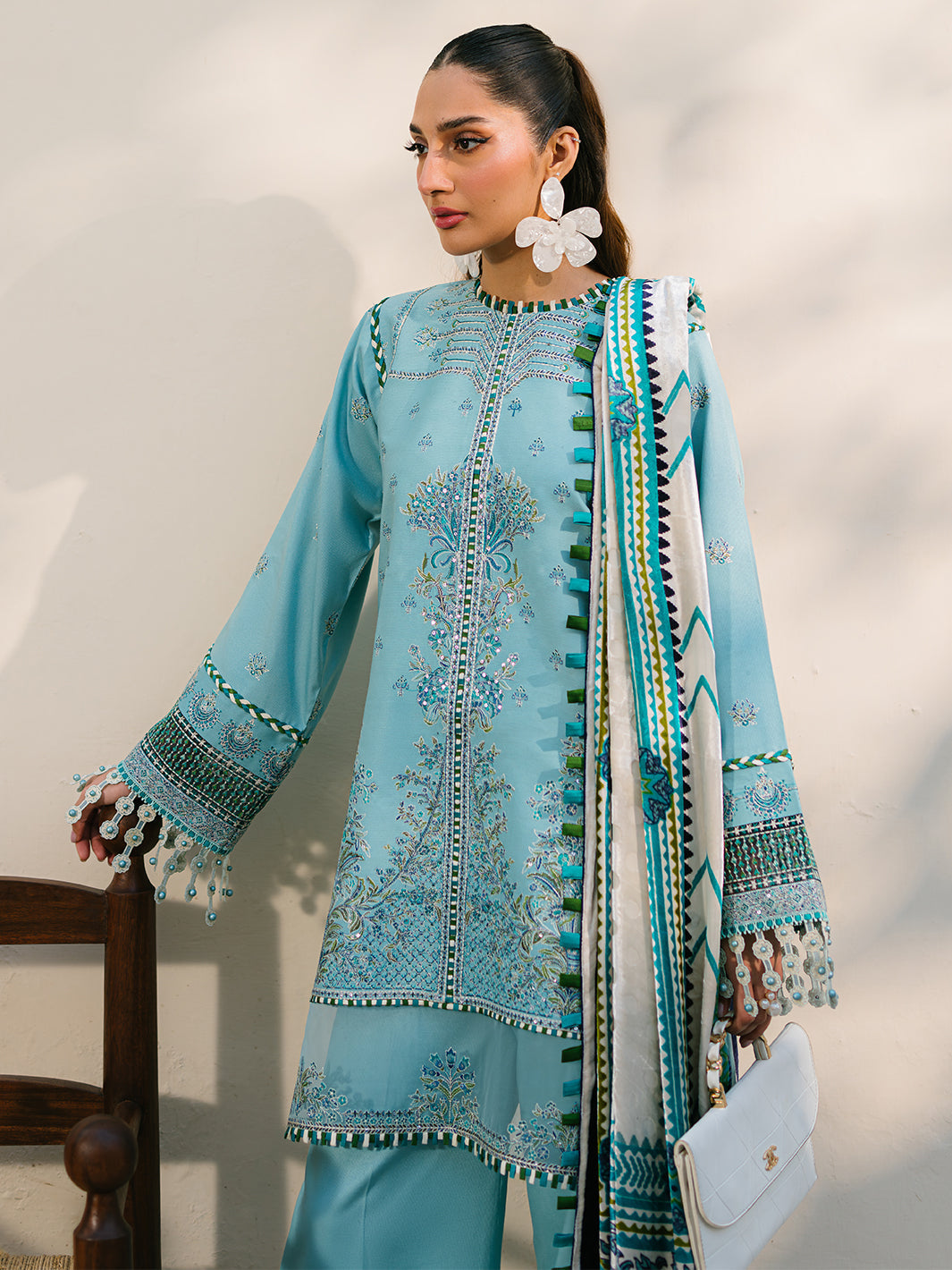 Bin Ilyas | Olivia Embroidered Winter 24 |  525 - A